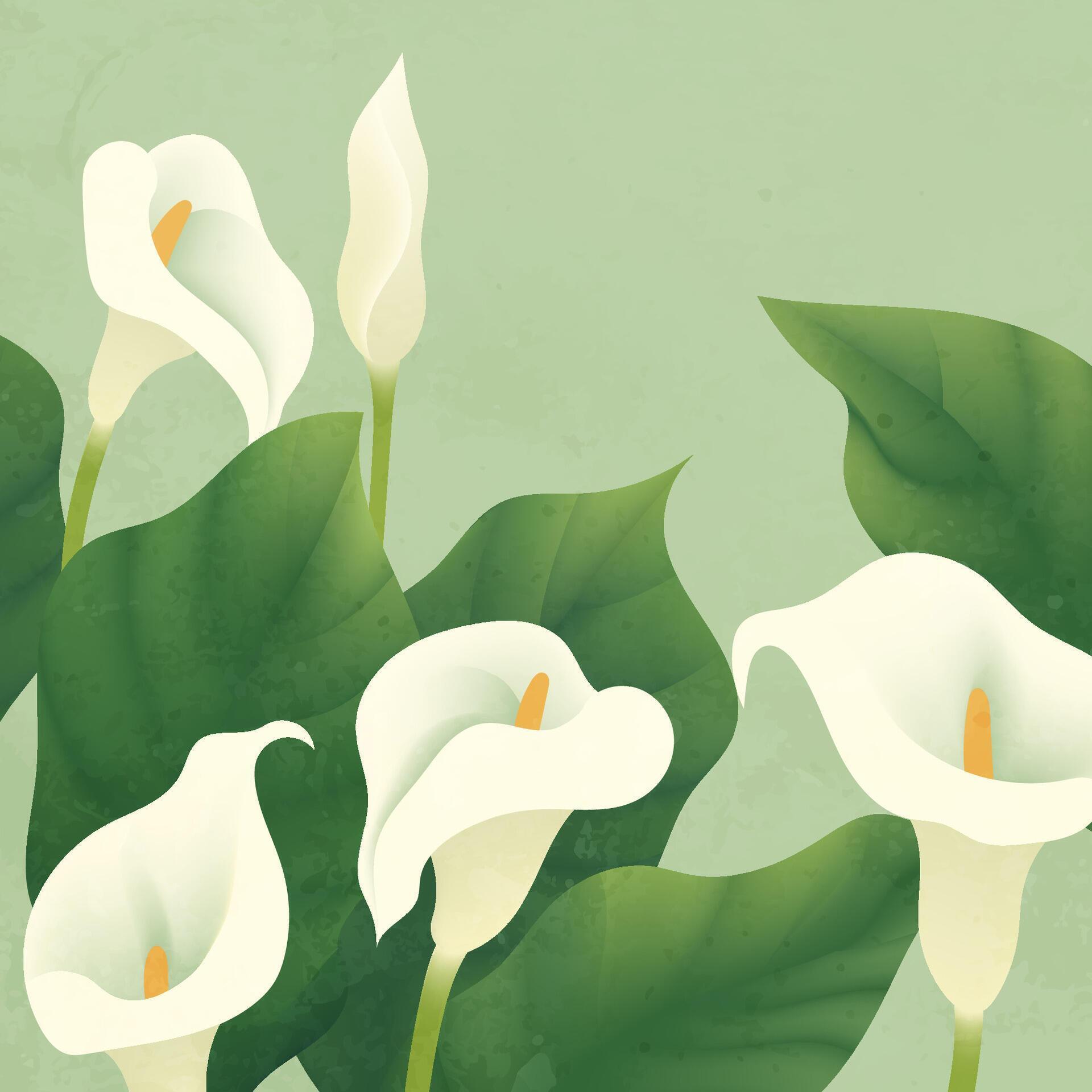 Elegant hand painted flower illustration Stock Free