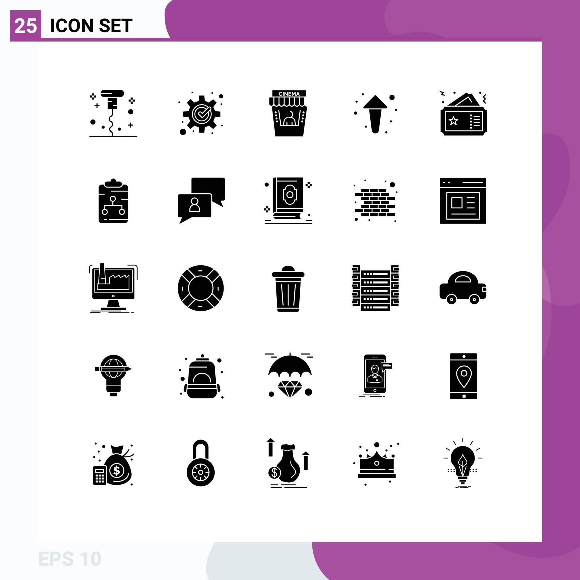 25 Creative Icons Modern Signs and Symbols of pass direction cinema up arrow Editable Vector Design Elements Stock Free