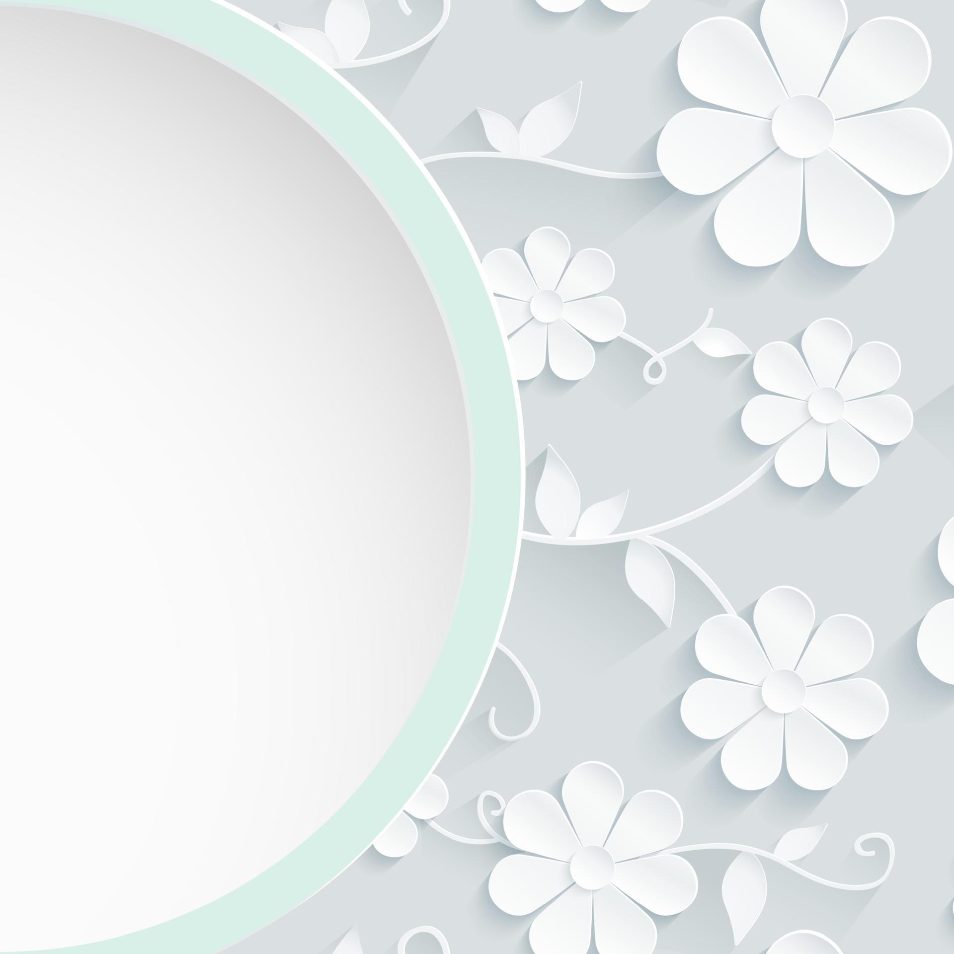 Beautiful wreath of spring flowers, white daisies.vector Stock Free