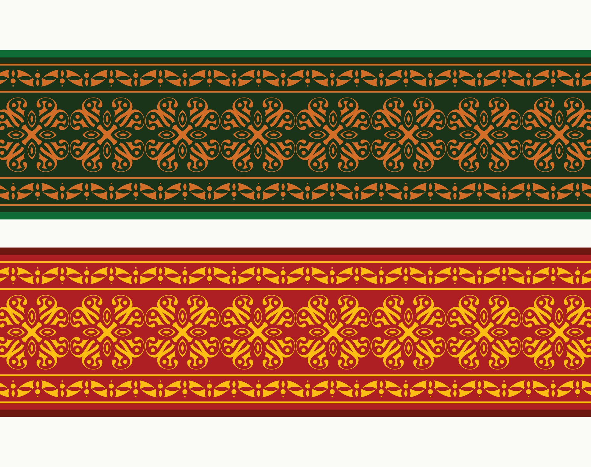 Henna banner border with colorful border Free Vector