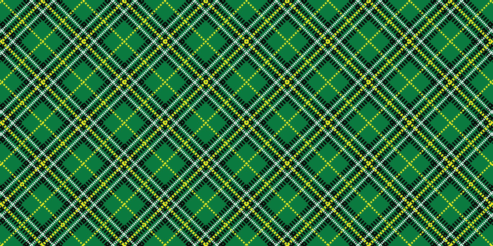 Green Black Yellow White Lumberjack plaid seamless pattern Free Vector