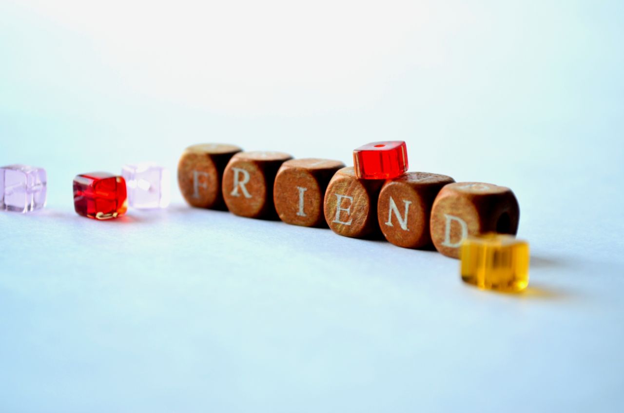 Friend Letter Beads Stock Free