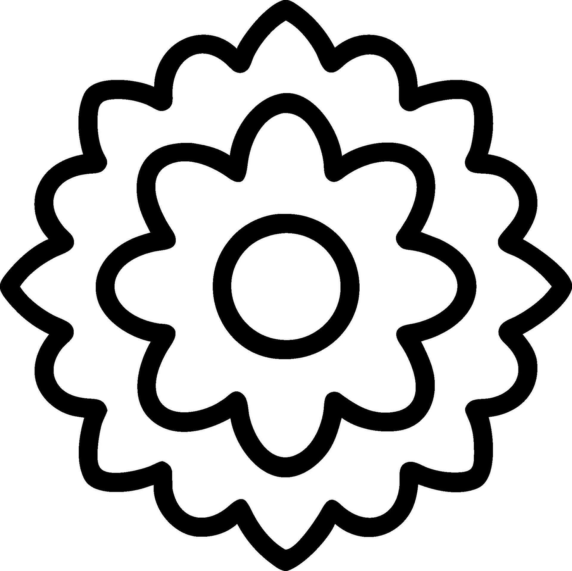 flower coloring book Stock Free