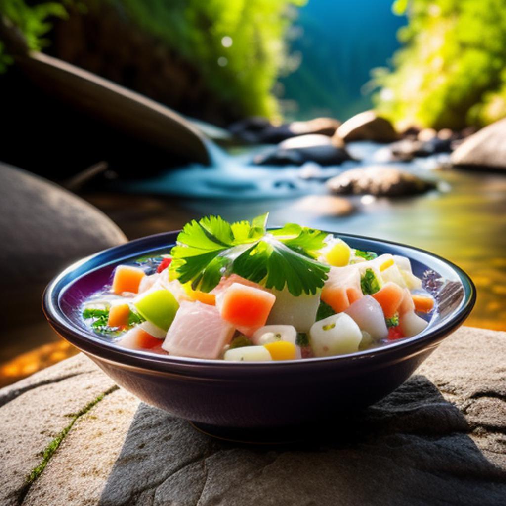 A bowl of ceviche by @ai_generated