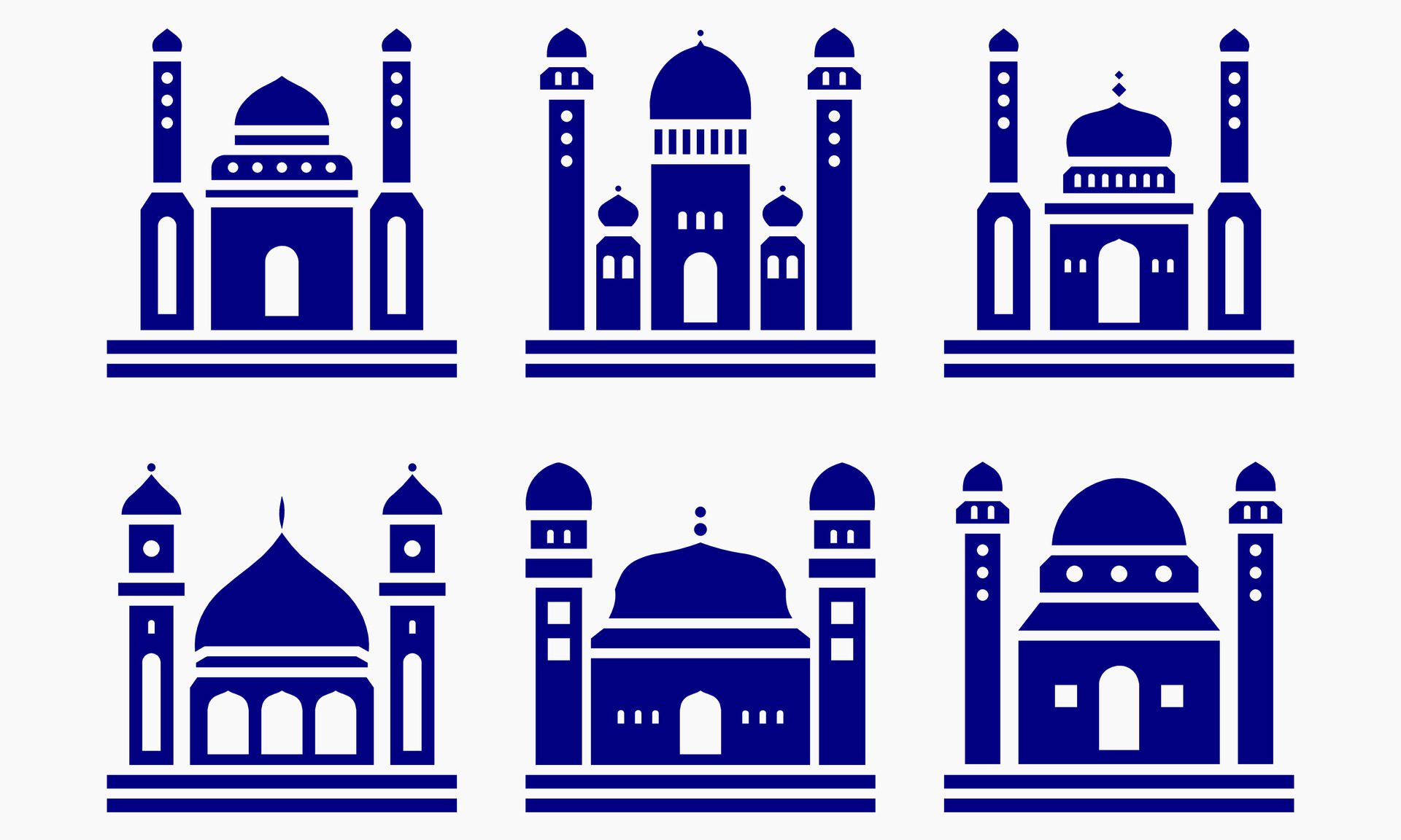 Mosque muslim pattern for decoration, background, panel, and cnc cutting Free Vector