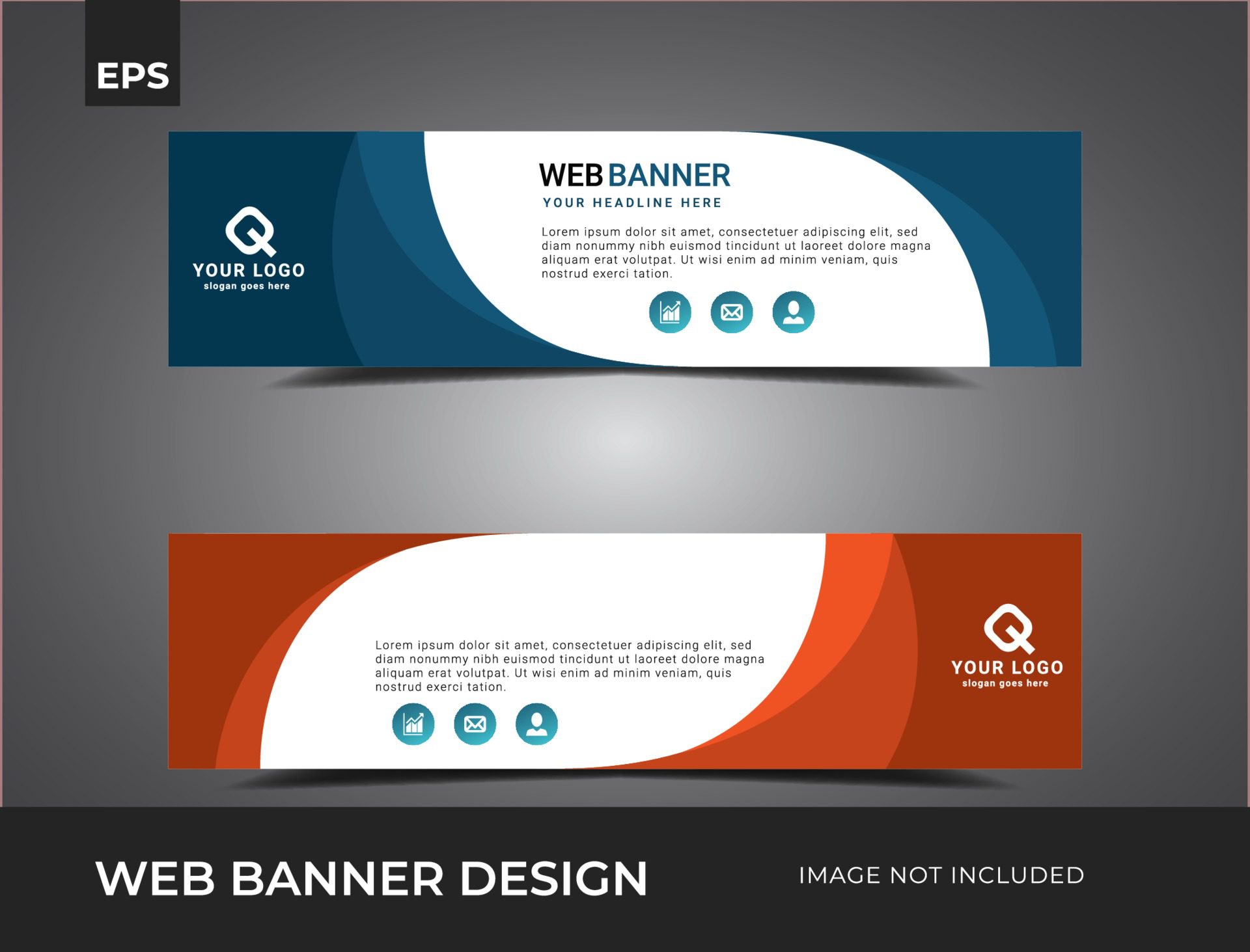 Vector Web Banners Templates design. Free Vector