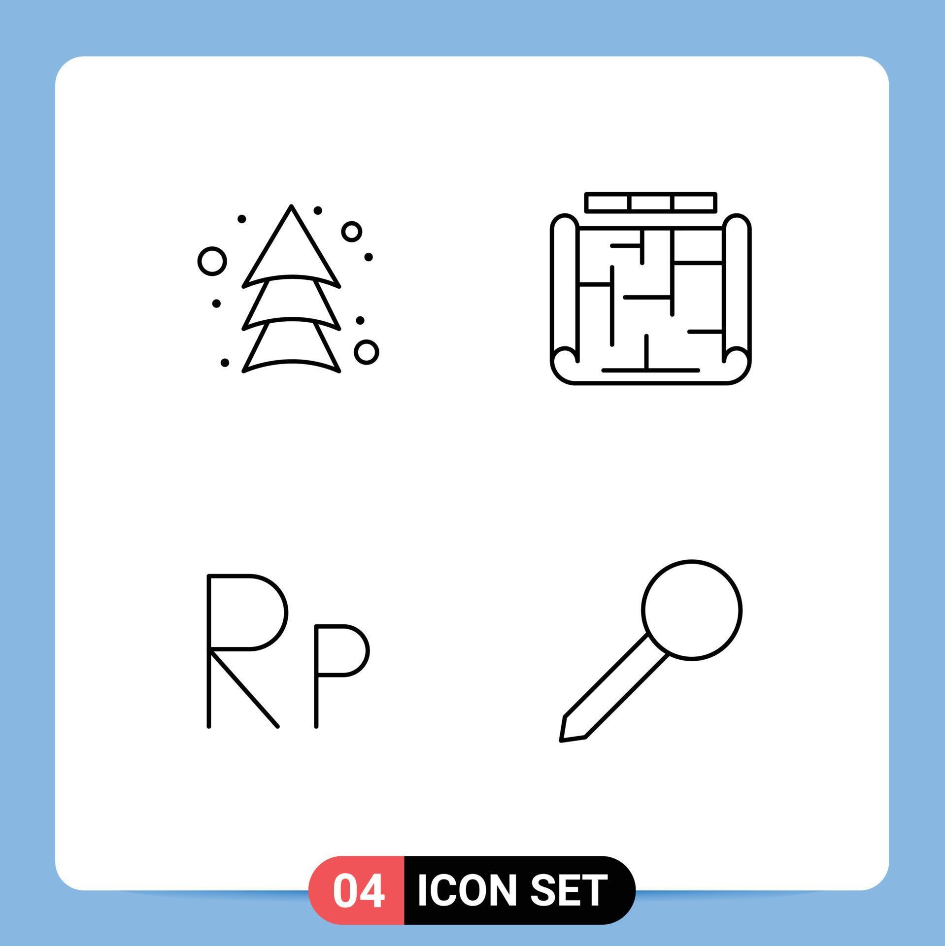 4 Creative Icons Modern Signs and Symbols of arrow indonesian direction building map Editable Vector Design Elements Stock Free and Free SVG