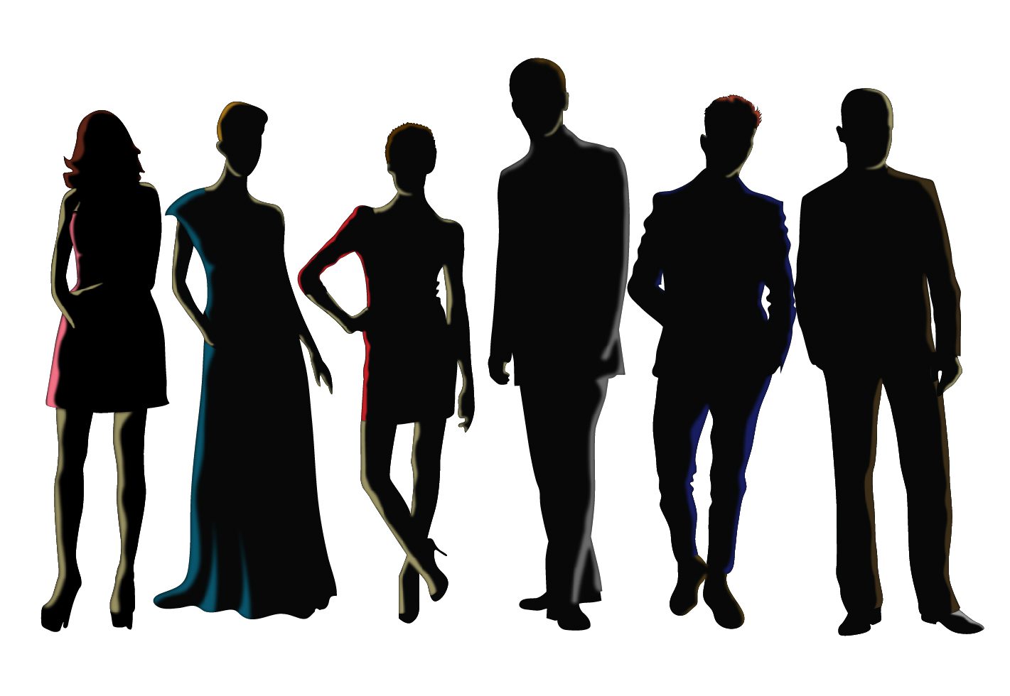 Men and Women Silhouette Vectors Free Vector and Free SVG