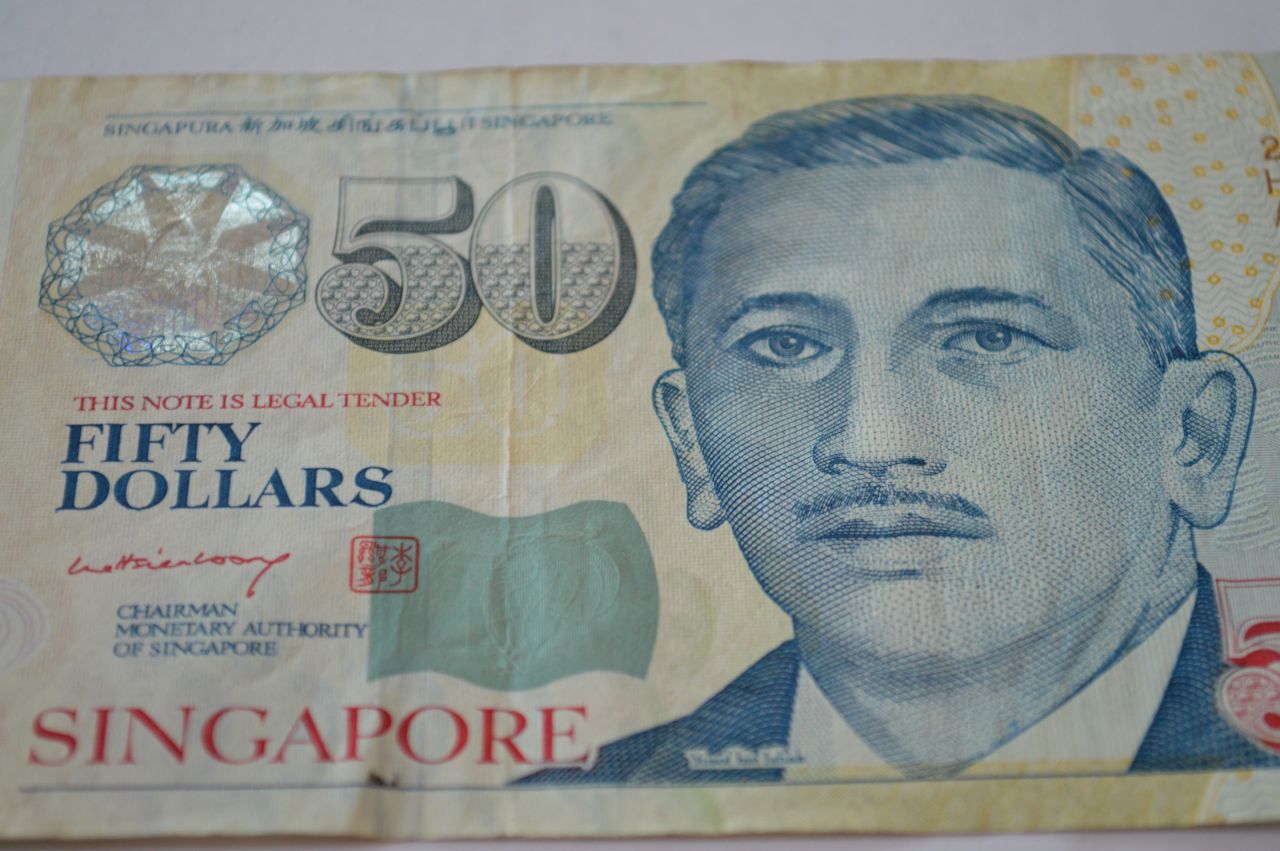 Singapore Fifty Dollars Closeup Stock Free