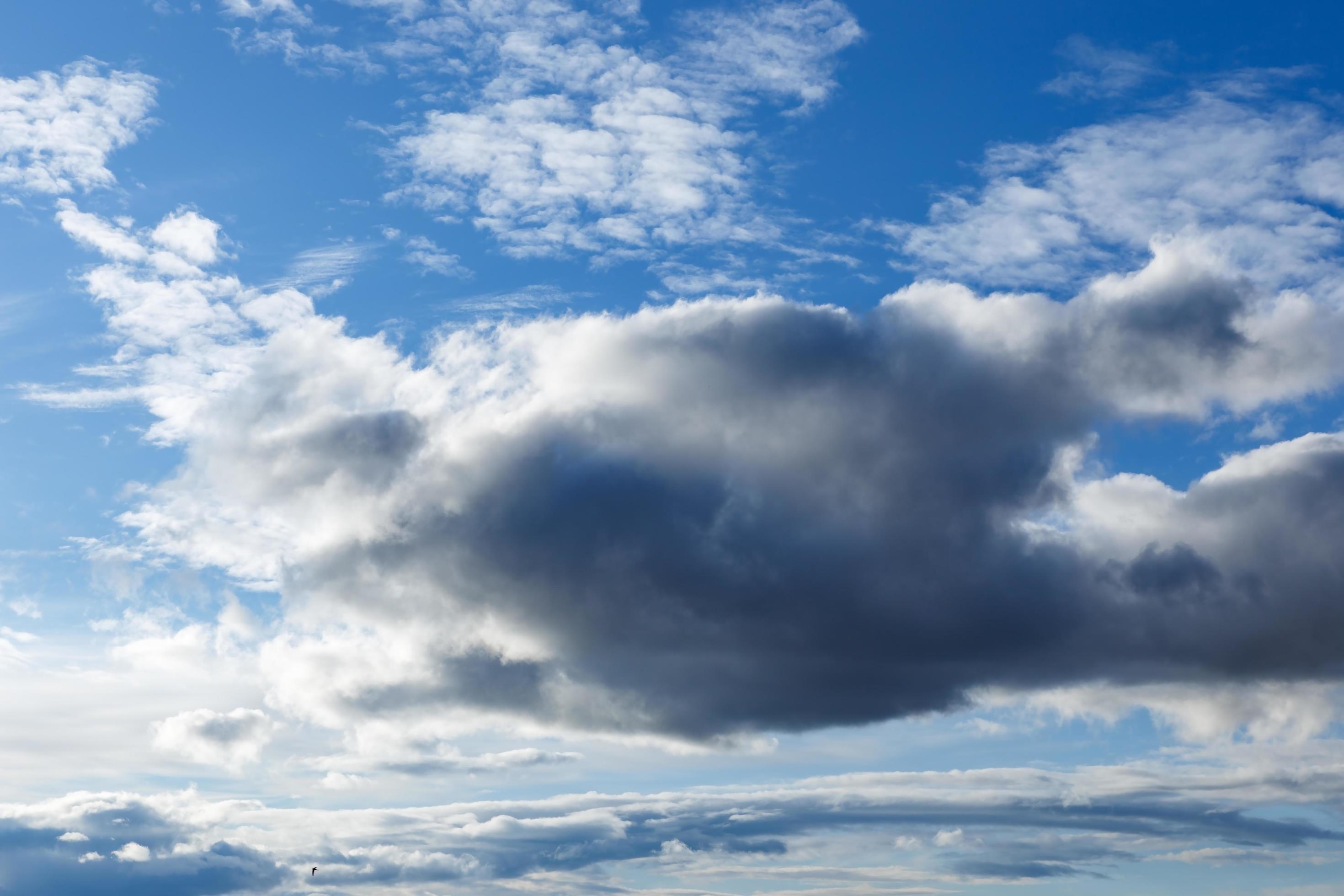 Blue sky natural background Stock Free