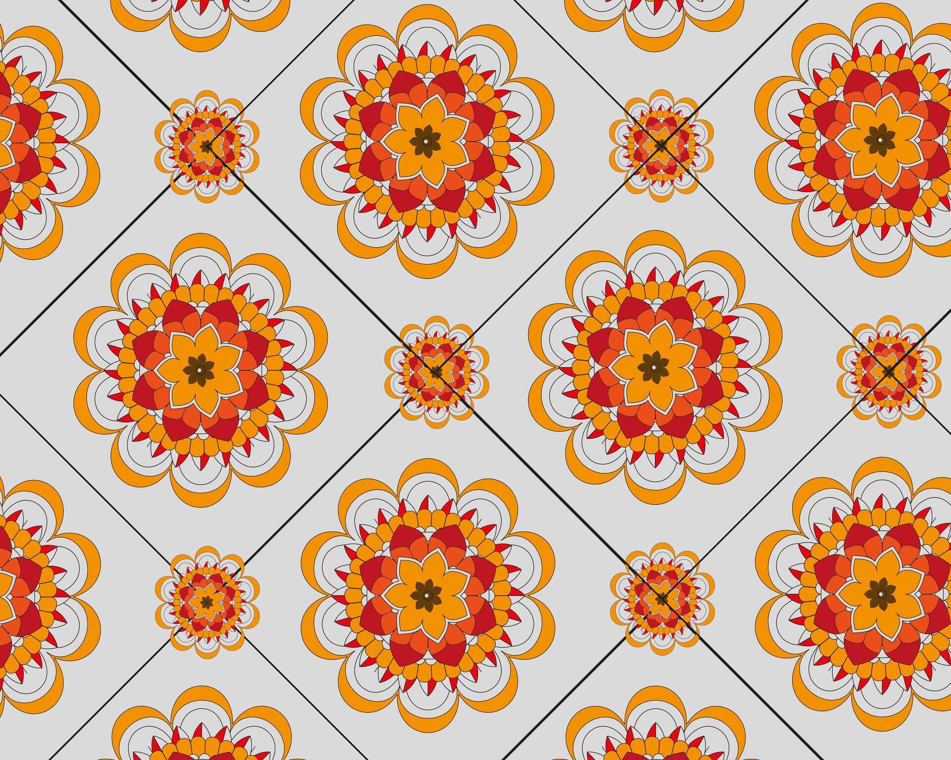 a pattern of flowers on a background. Stock Free