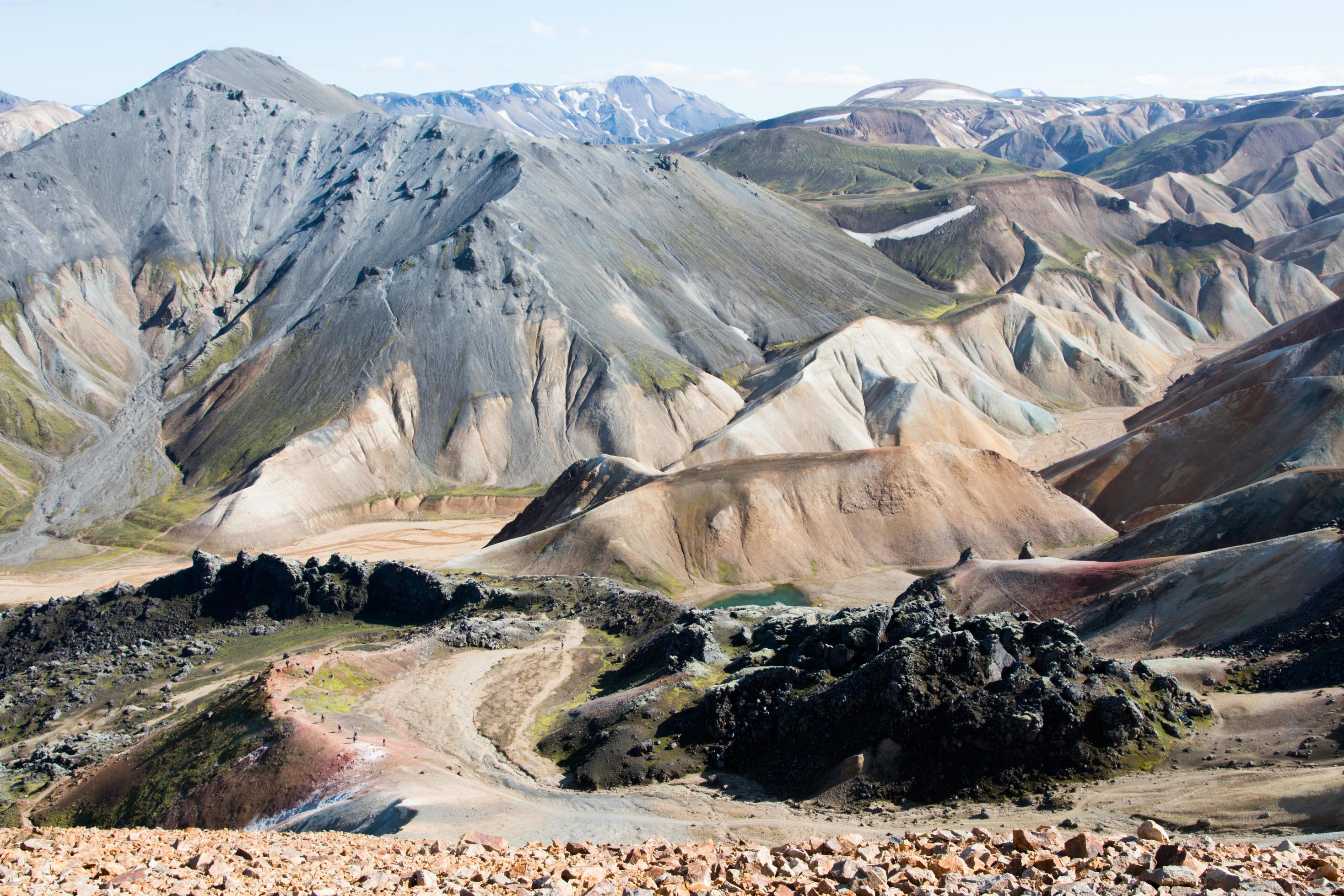 Beautiful view in Laugavegur trail Stock Free