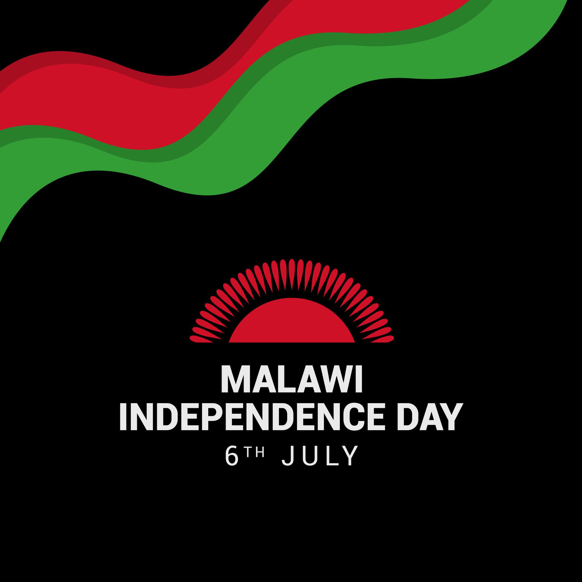 illustration of malawi independence day Celebrated every year on July 6. malawi national day banner poster Free Vector