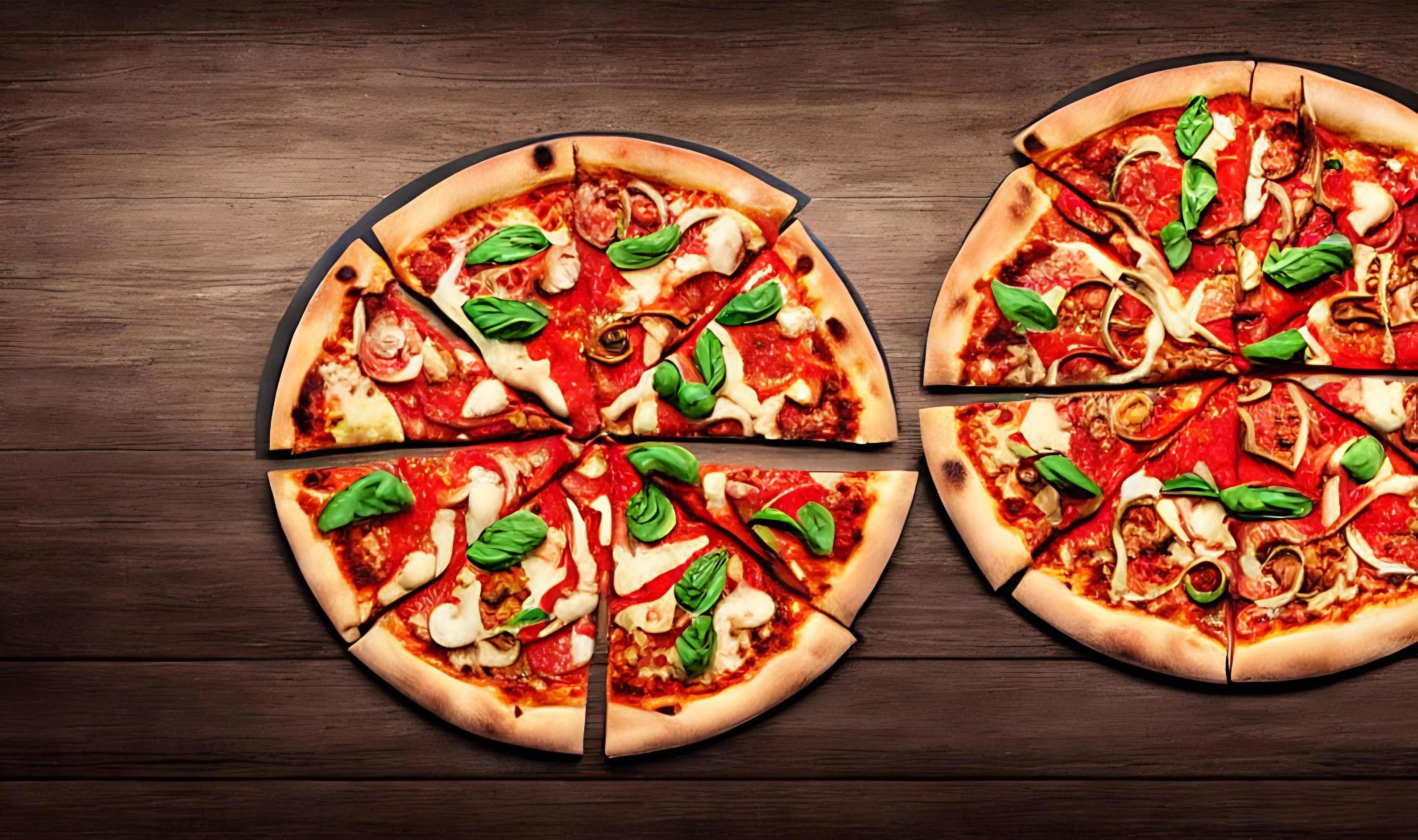 Pizza. Traditional Italian cuisine fast food. Stock Free