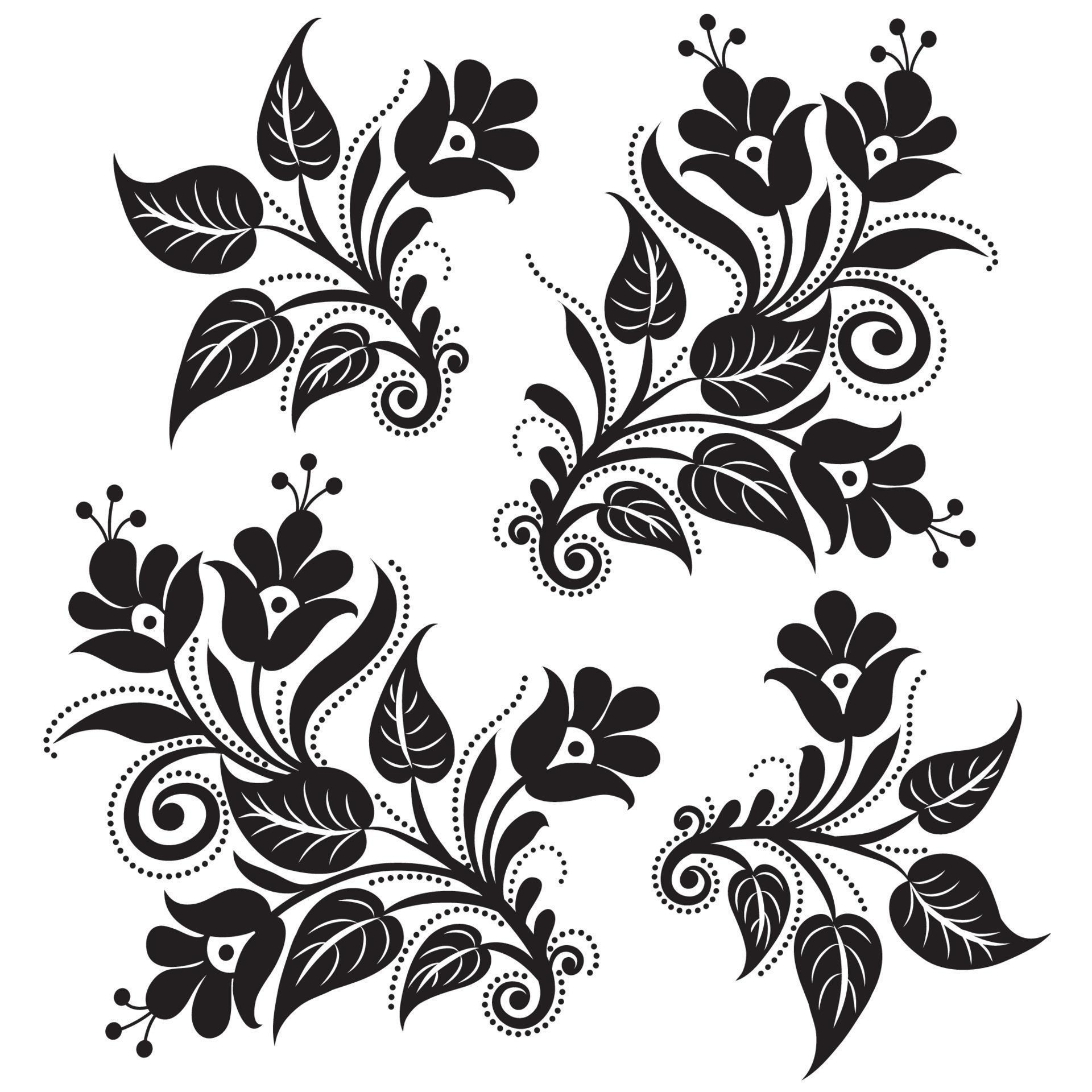 Flower pattern vector Stock Free