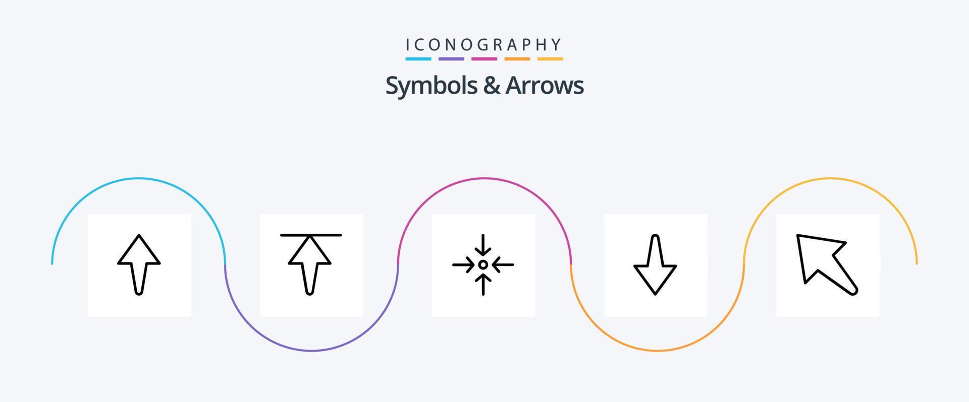 Symbols and Arrows Line 5 Icon Pack Including . arrow. up Stock Free