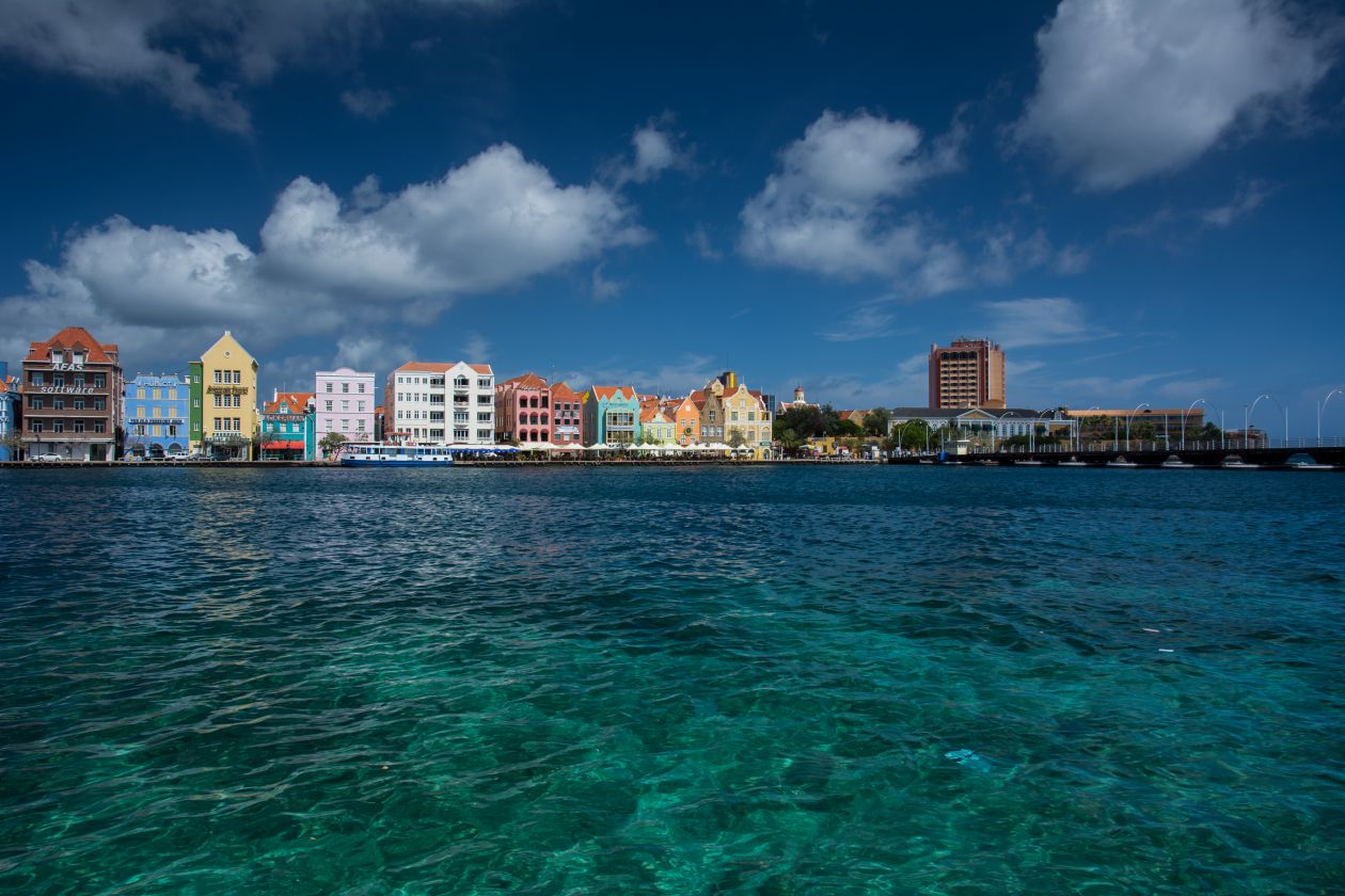 Curacao colorful houses Stock Free