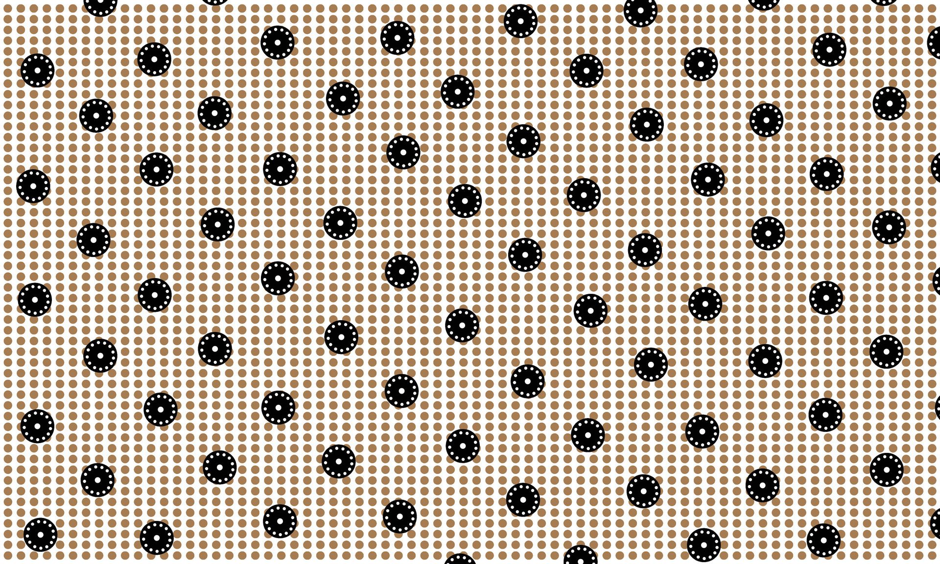 Polka dot pattern background. Monochrome polka dots abstract background. Pattern design Free Vector