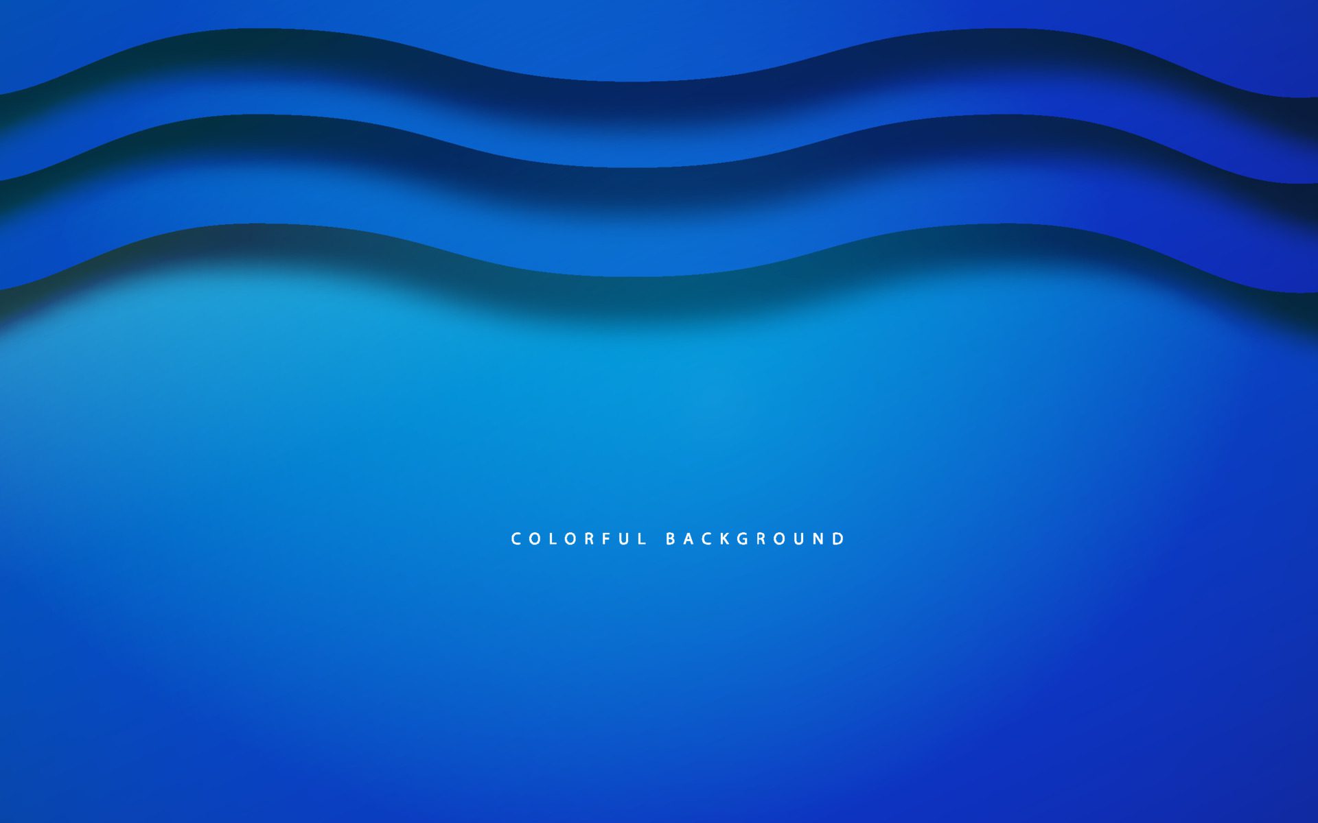 Blue wave papercut background Free Vector