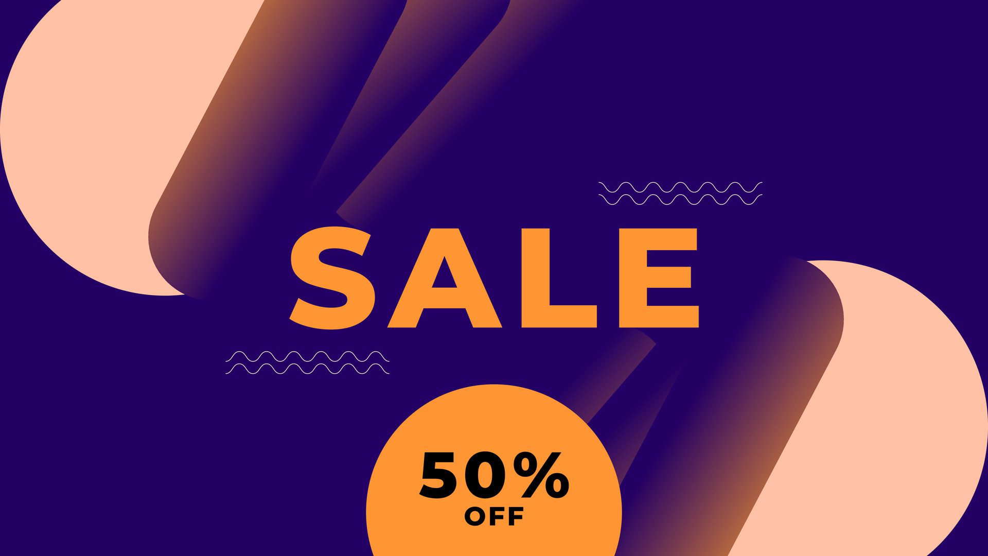 MID YEAR SALE OFFERS AND PROMOTION TEMPLATE BANNER DESIGN.COLORFUL GRADIENT COLOR BACKGROUND VECTOR. GOOD FOR SOCIAL MEDIA POST, COVER , POSTER Free Vector