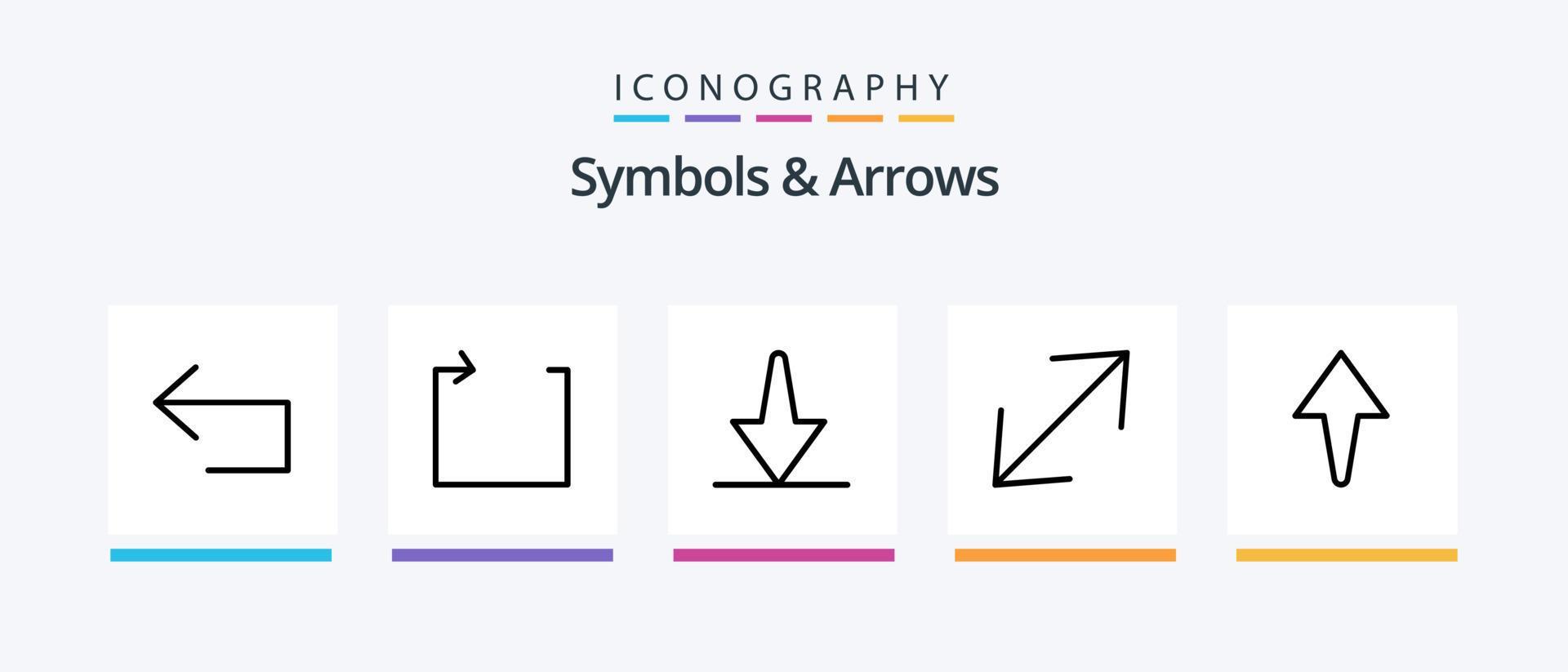 Symbols and Arrows Line 5 Icon Pack Including . right. input. Creative Icons Design Stock Free