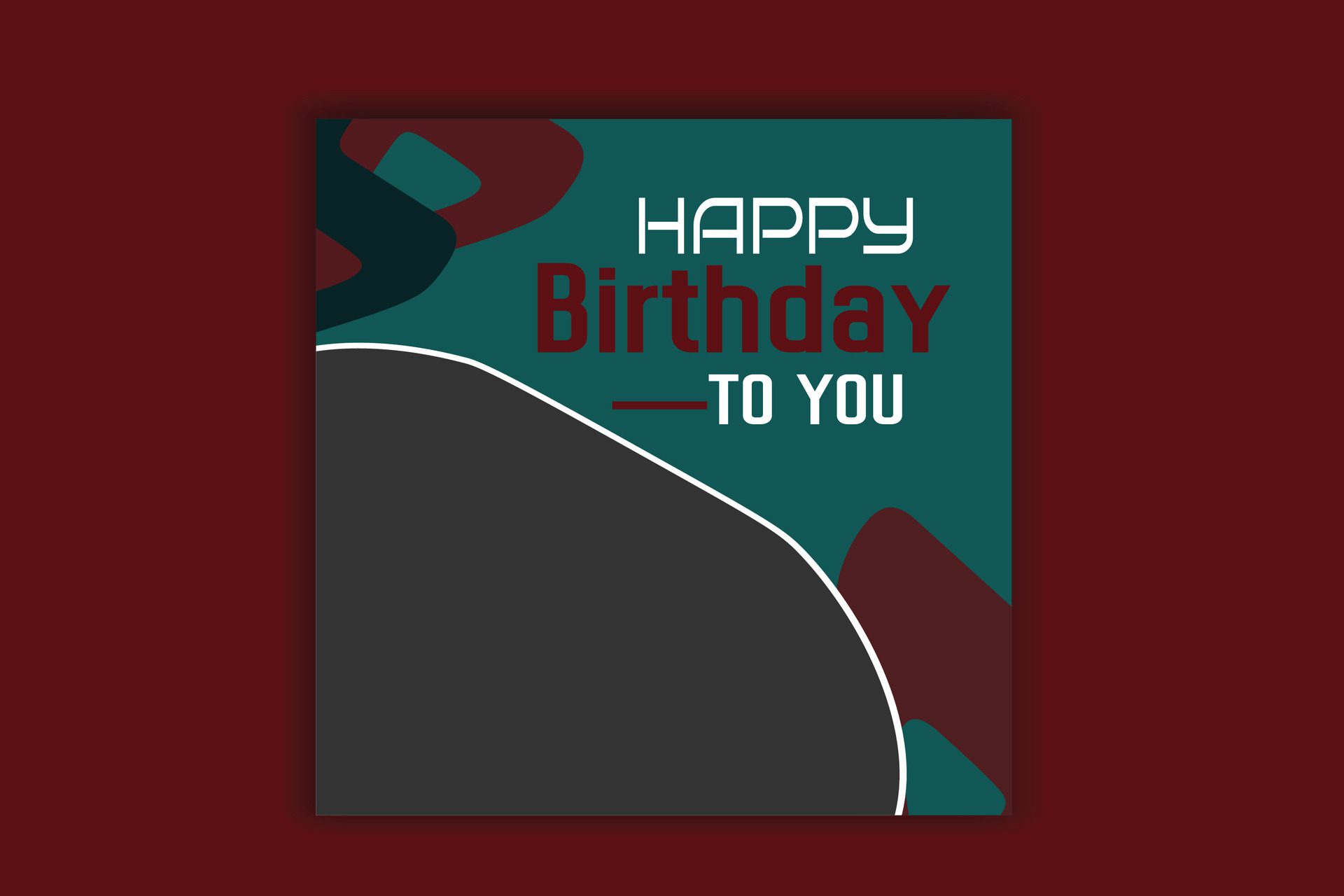 Birthday social media post, birthday banner design Free Vector