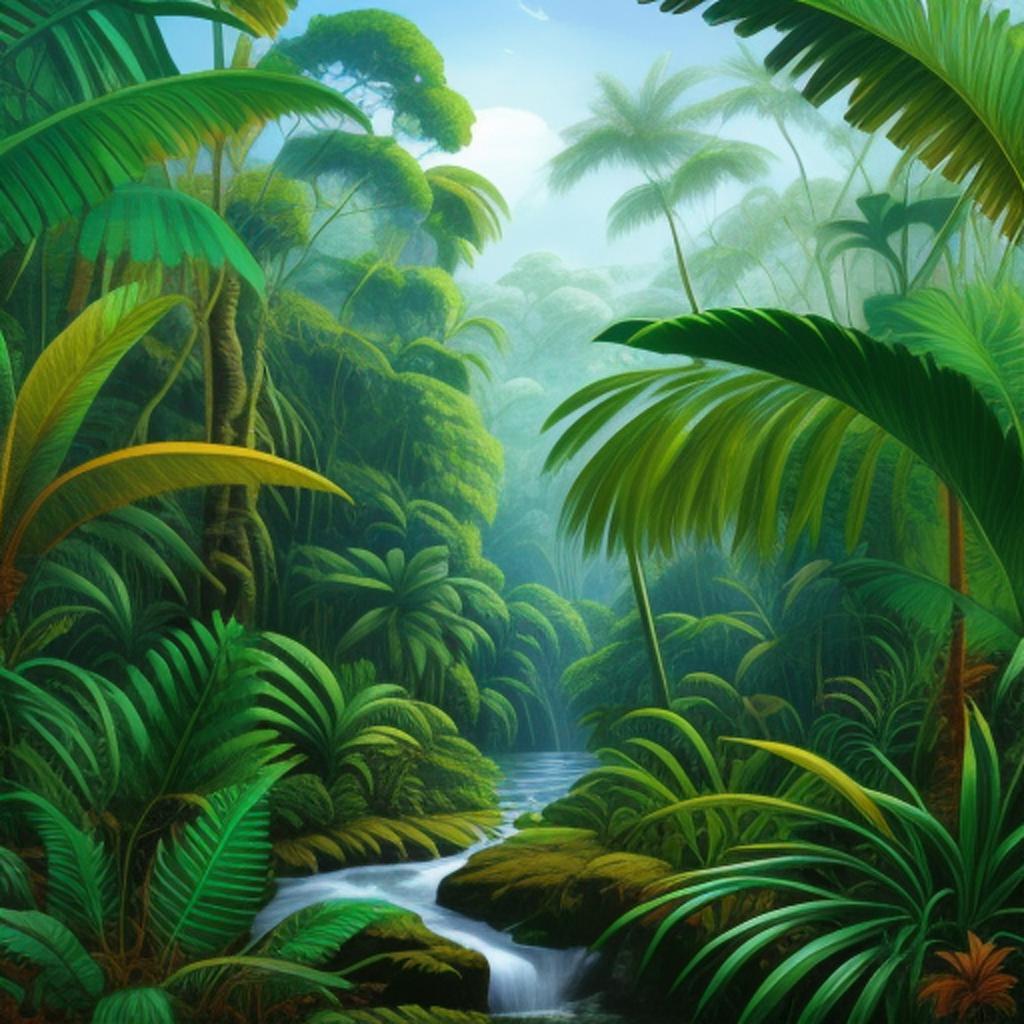 Background, Rainforest by @natethegreat1291 by @ai_generated