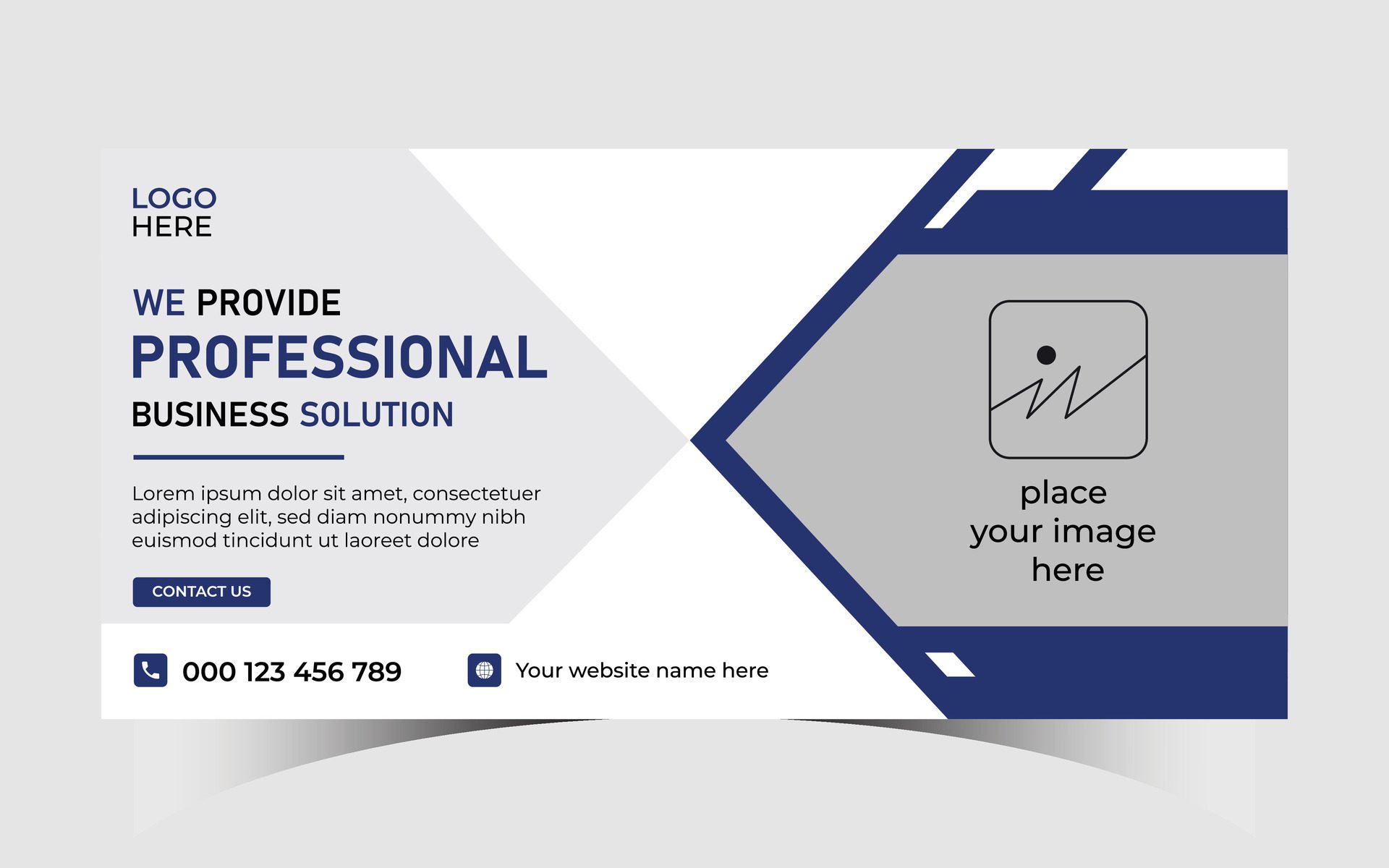 PROFESSIONAL BUSINESS SOLUTION BANNER TEMPLATE Free Vector