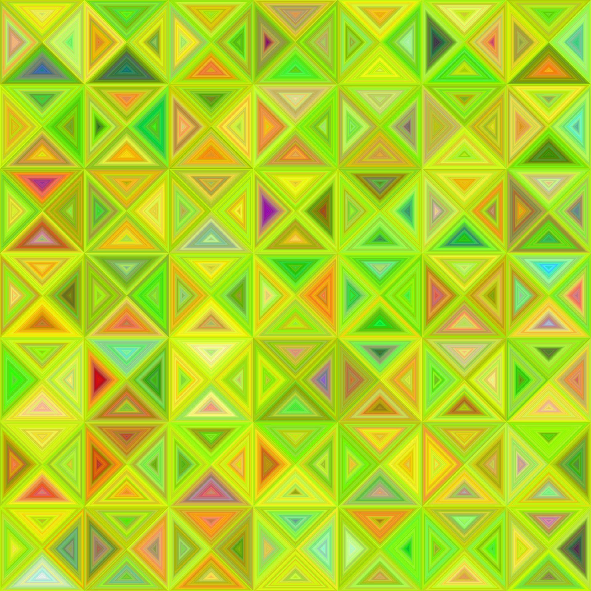 Lime color abstract triangle pattern mosaic background Free Vector