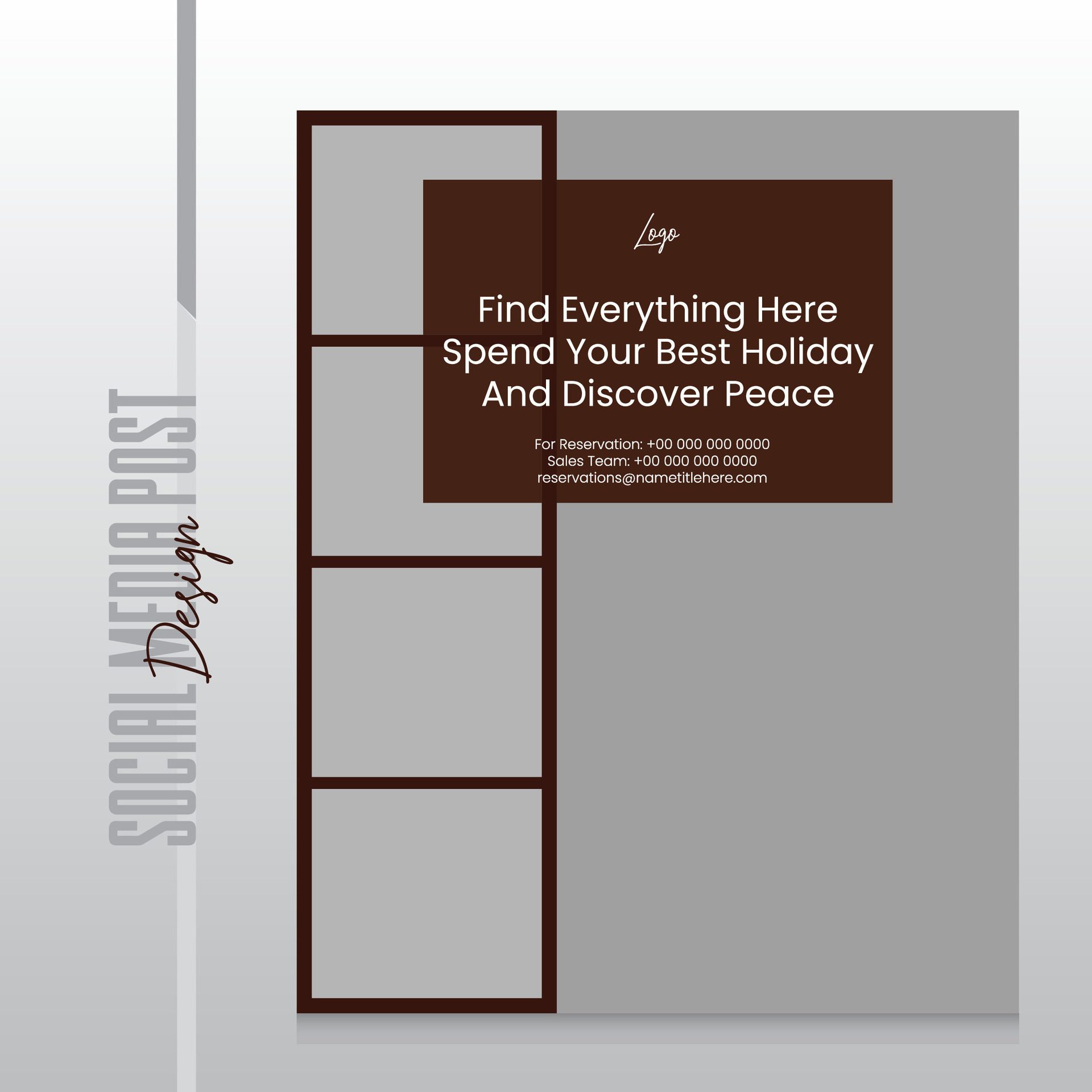 Eid festive hotel and resort social media post or web banner promo template Free Vector