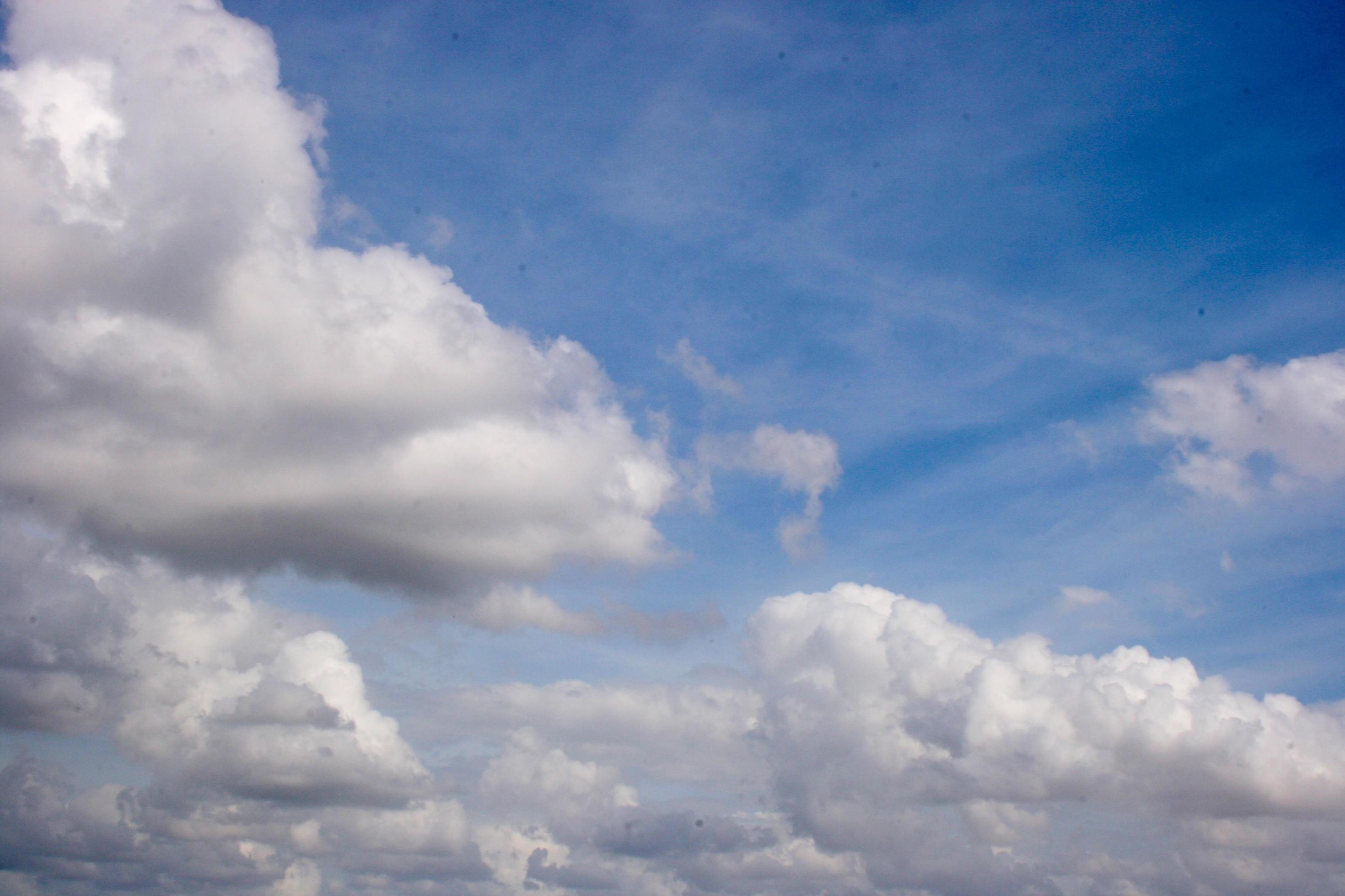 blue sky white cloudscape beauty nature Stock Free