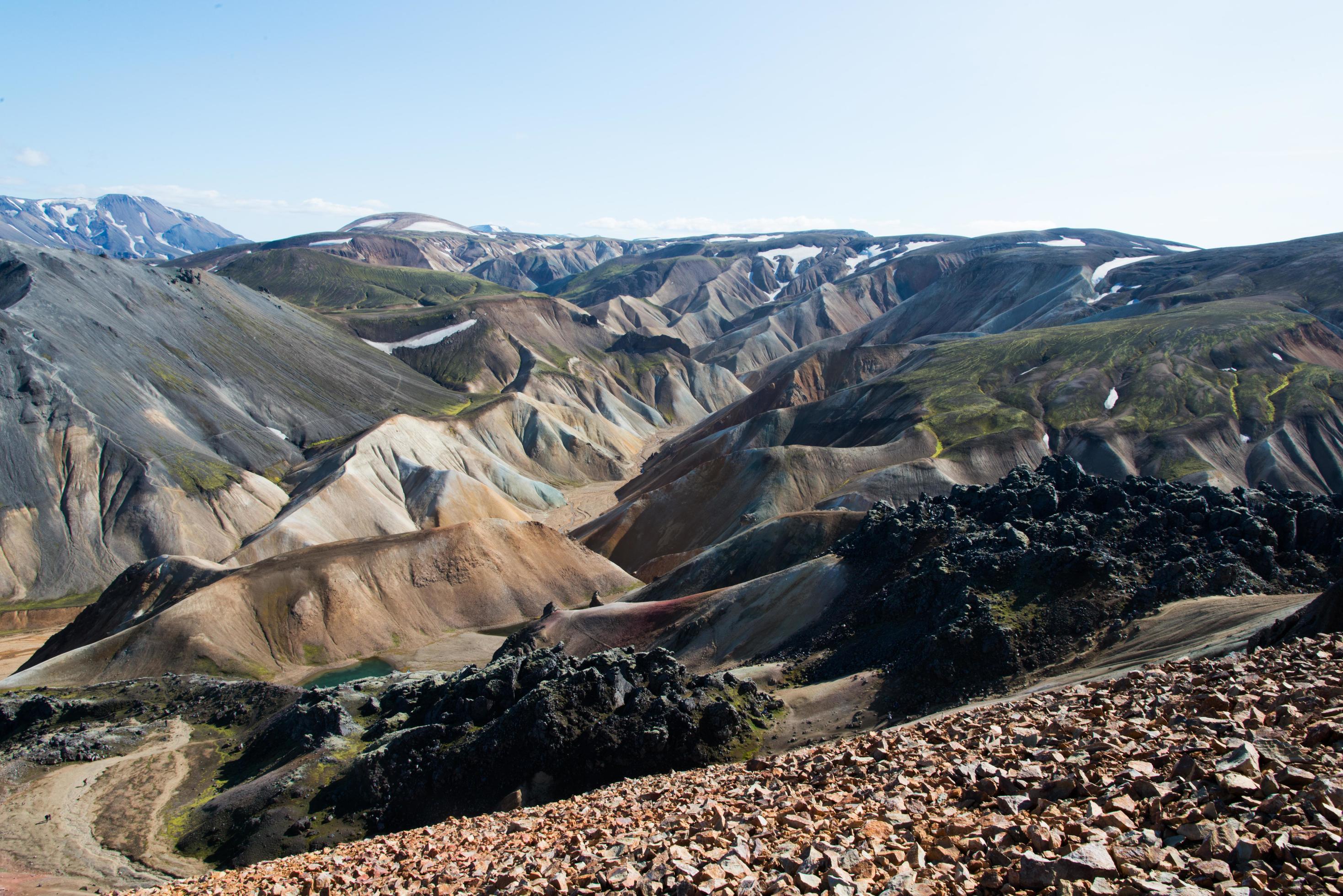 Beautiful landscape in Laugavegur trail, Iceland. Stock Free