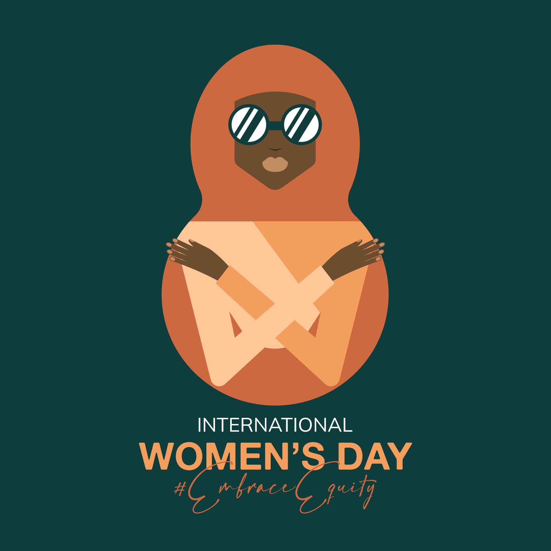 International Women’s Day banner. Embrace Equity Free Vector