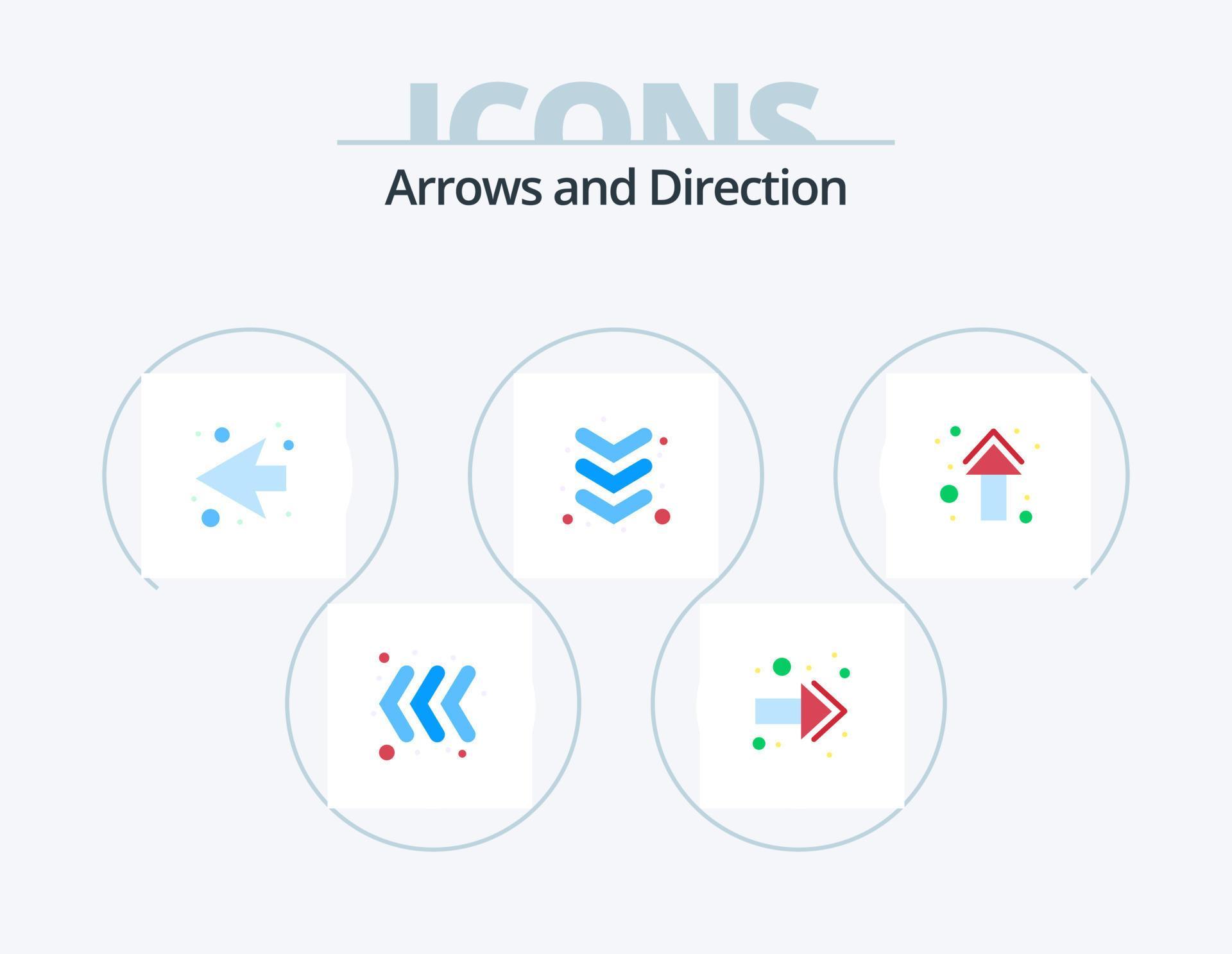 Arrow Flat Icon Pack 5 Icon Design. . direction. left. up. arrow Stock Free