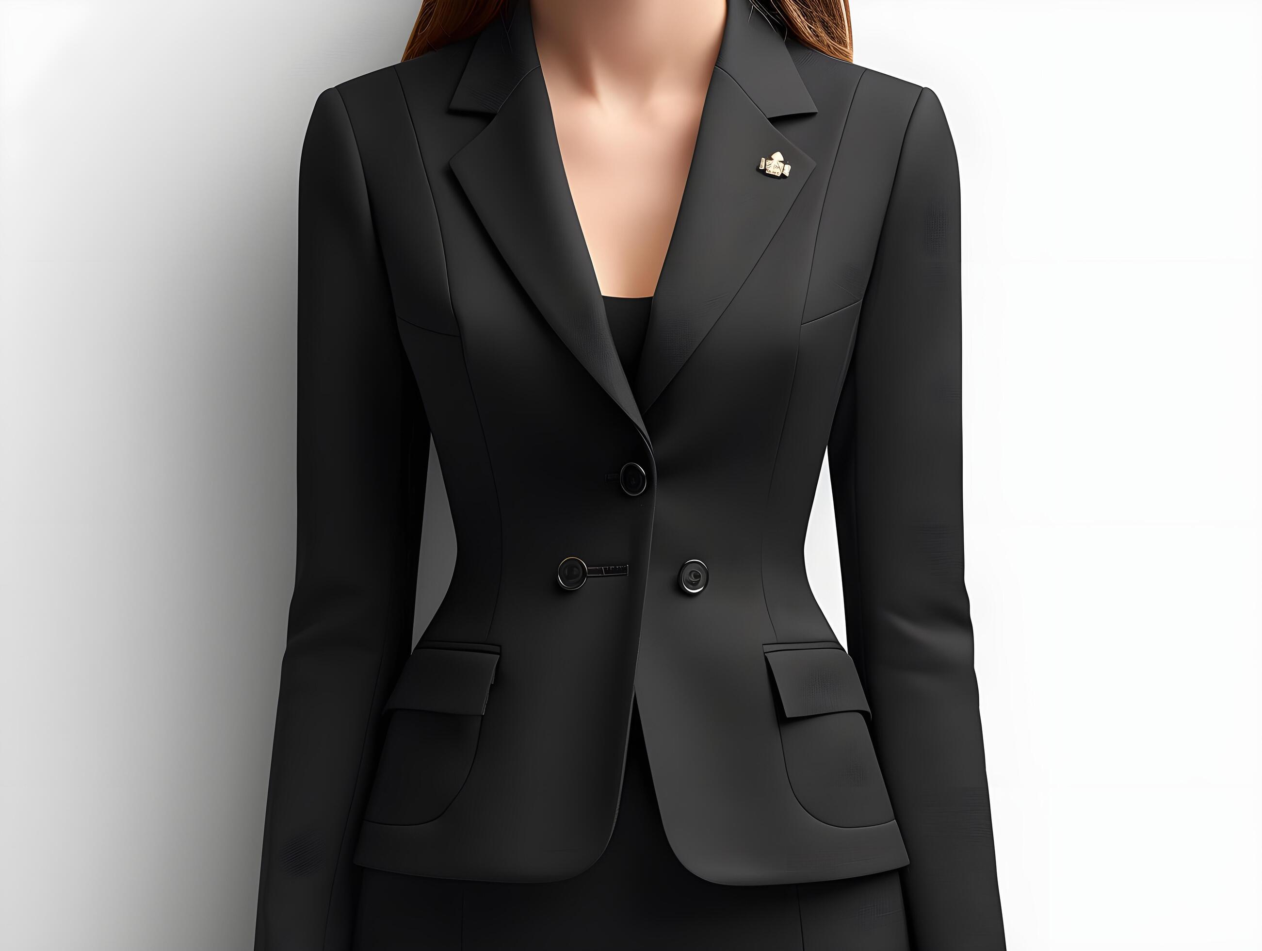 A Woman in a Black BUsiness Suit, A Woman in a Black Business Attire Stock Free