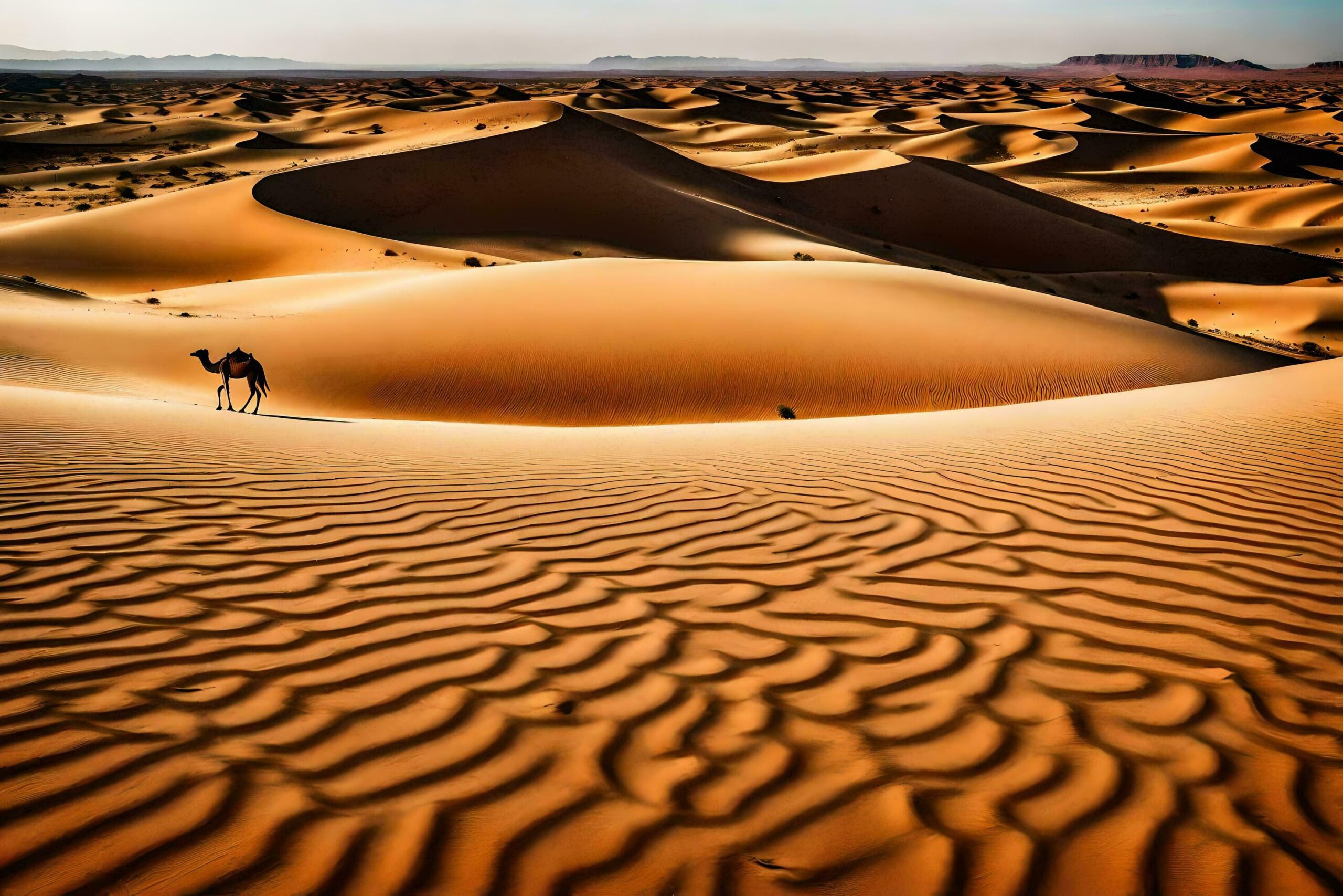 the sahara desert in morocco Free Photo