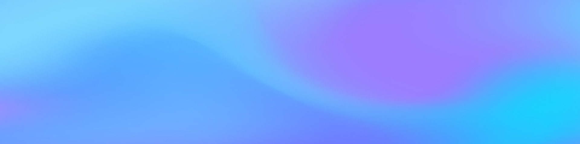 Gradient blurred banner in shades of purple blue. Ideal for web banners, social media posts, or any design project that requires a calming backdrop Free Vector