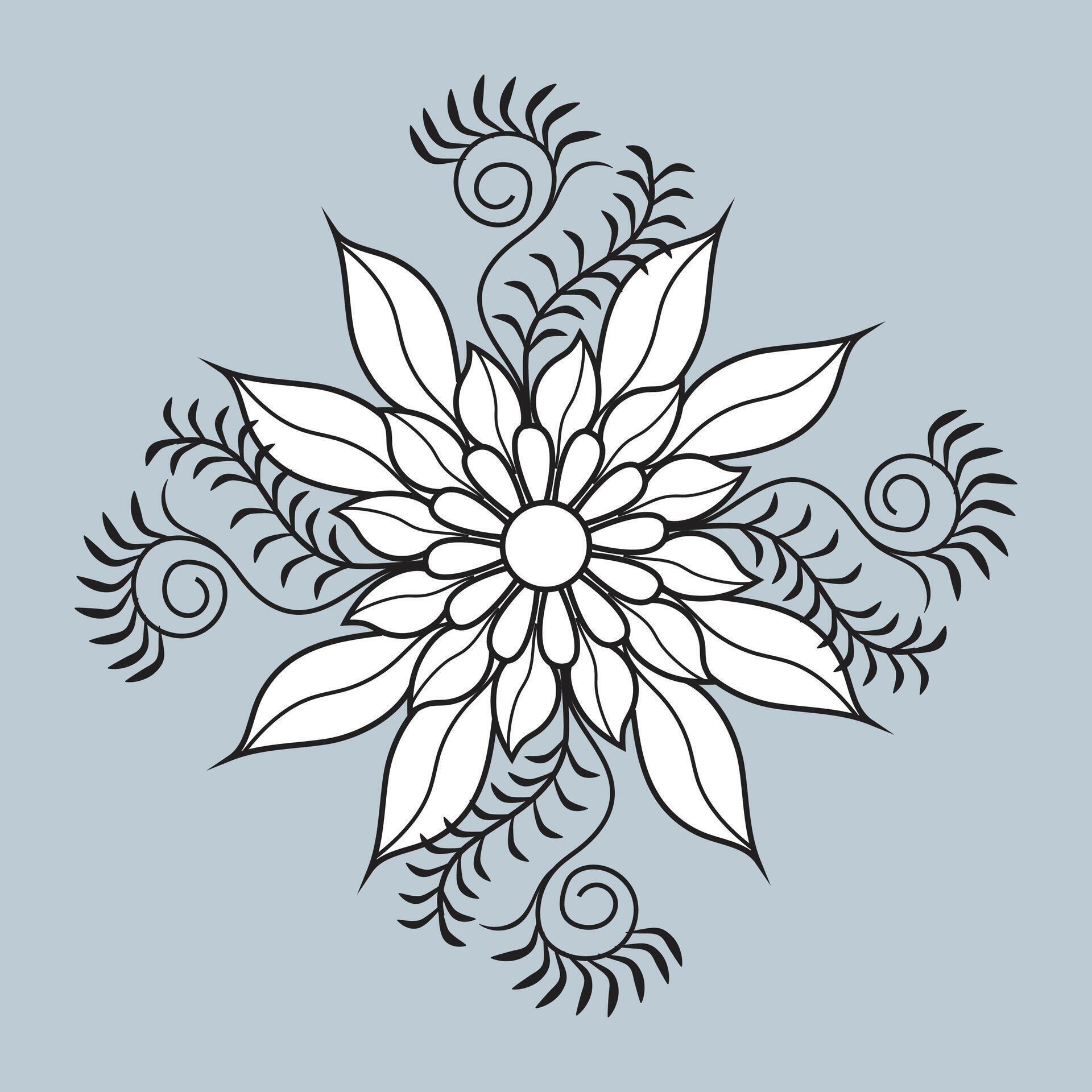 Unique standard luxury flower floral vector eps mandala for free download Stock Free