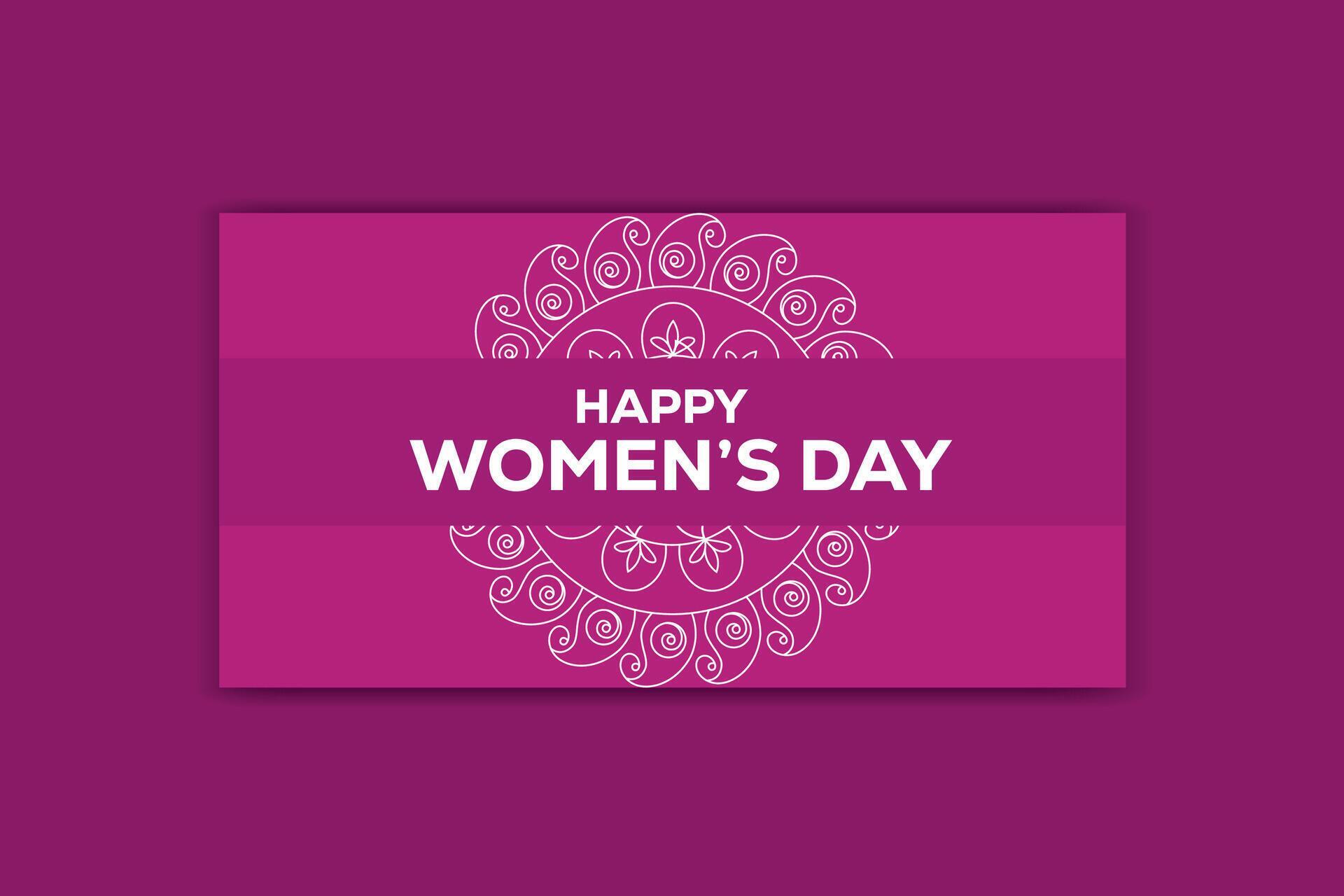 women’s day social media flower design template Stock Free