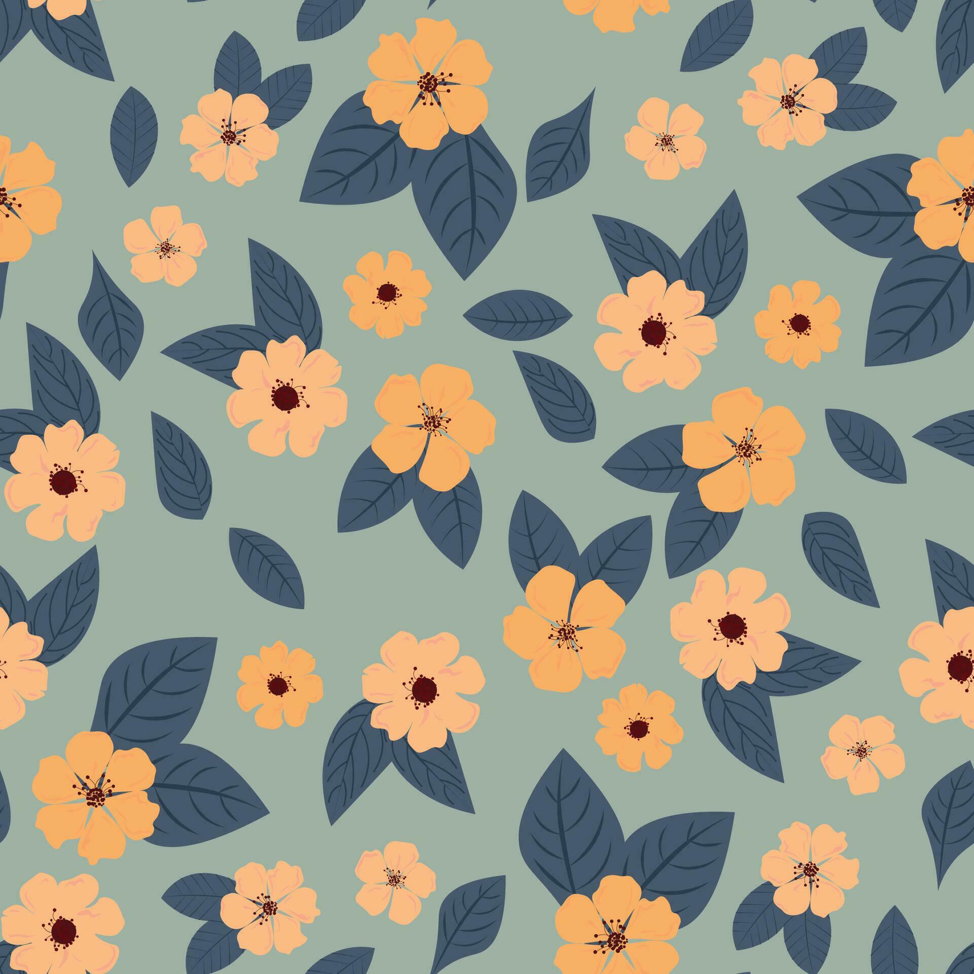 Abstract flower pattern background. Vector illustration. Stock Free