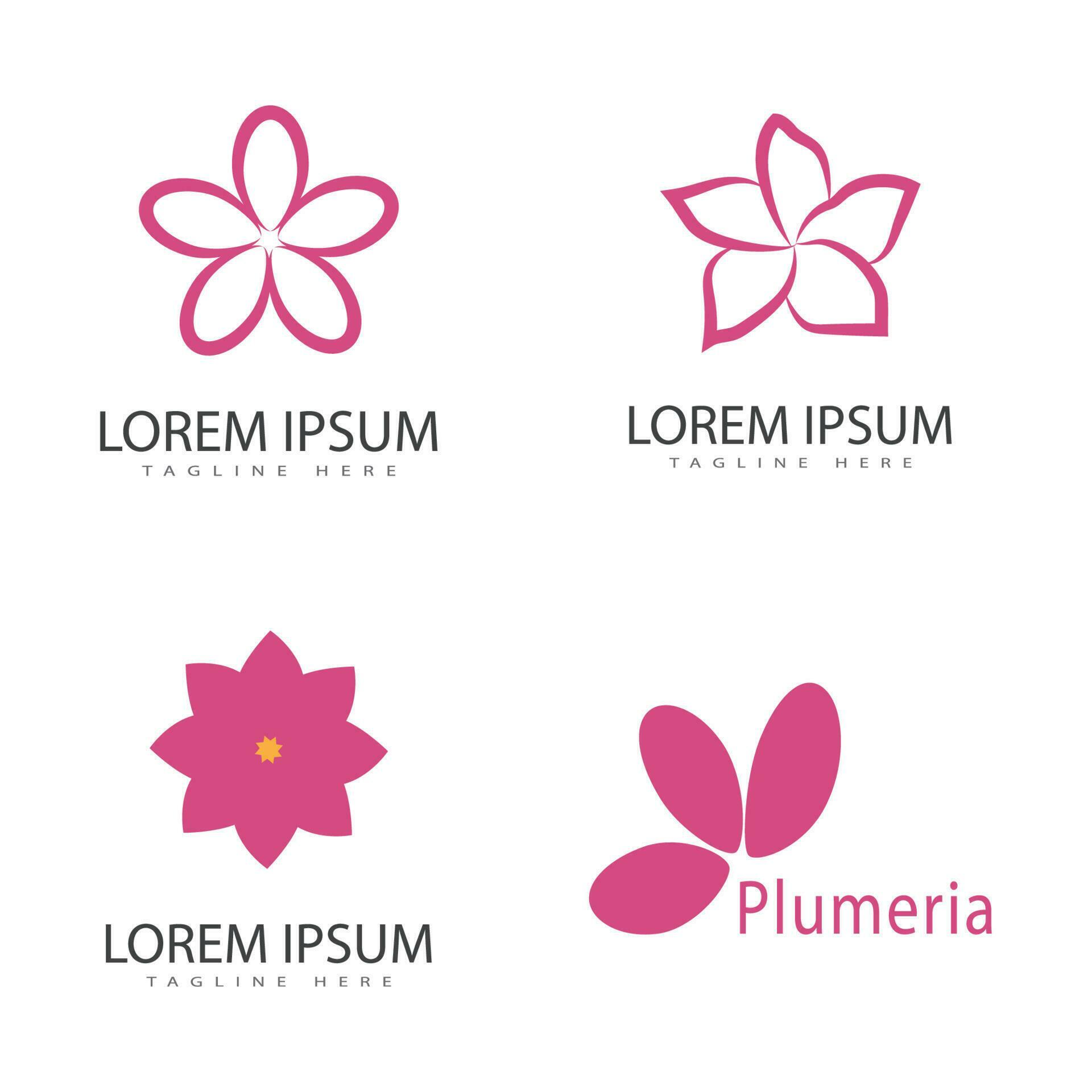 
									Beauty plumeria icon flowers design illustration symbol Stock Free