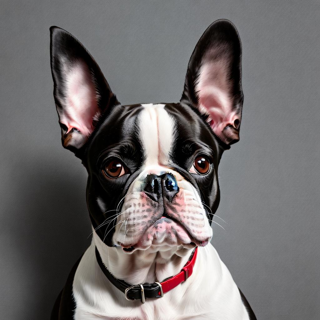 Boston terrier as a by @ai_generated