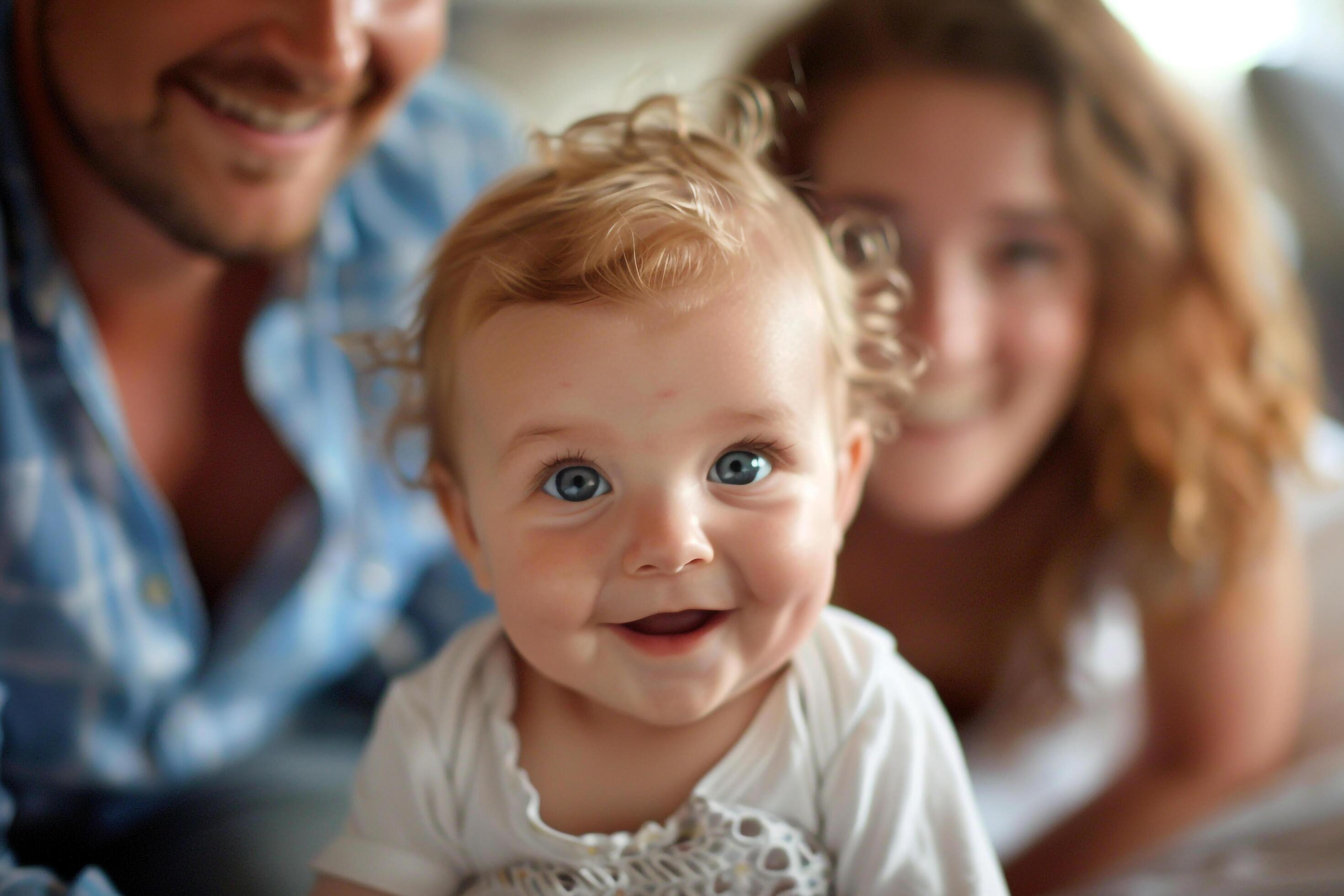 Baby with Family Members Sweet Family Connection Stock Free