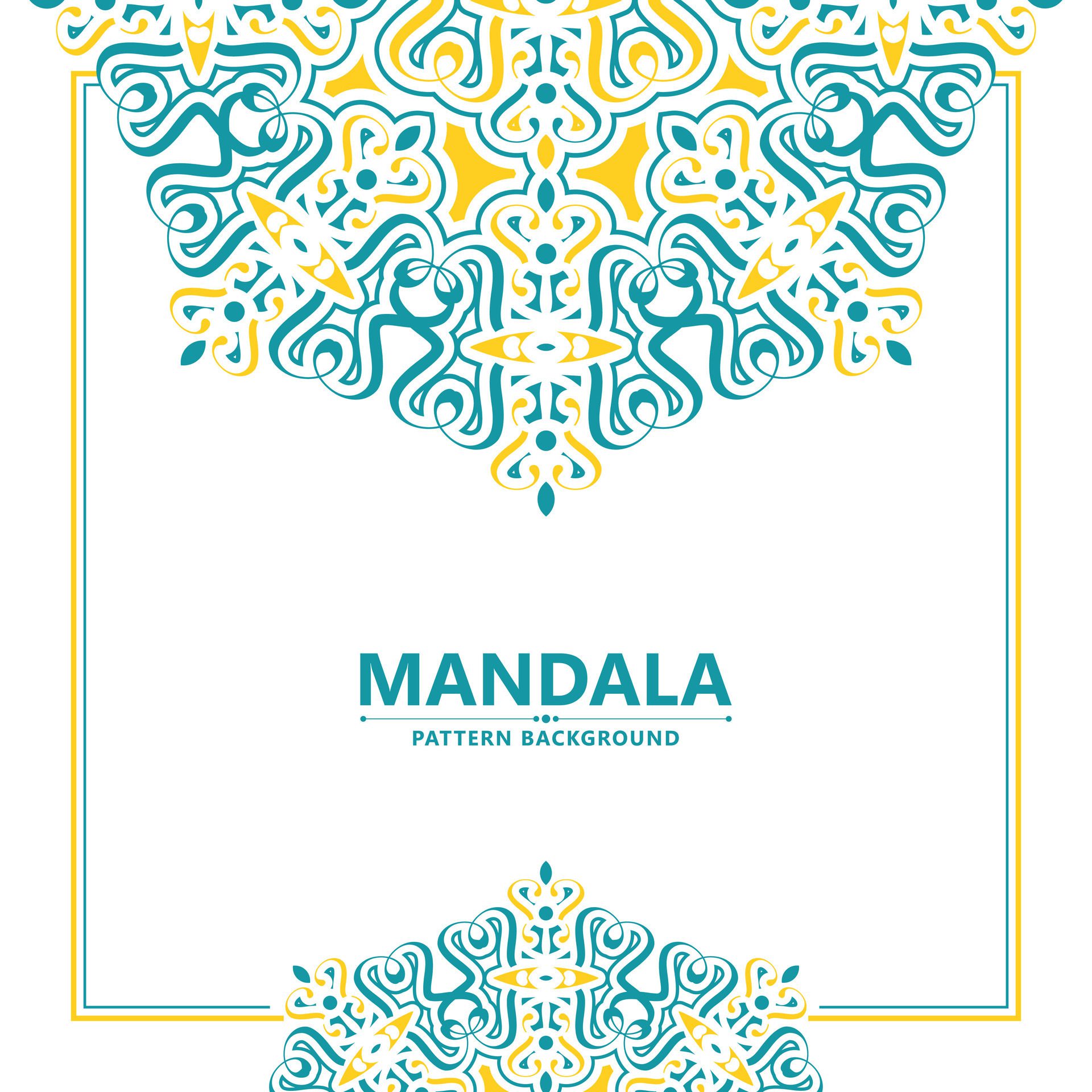 Colorful mandala pattern banner concept Free Vector