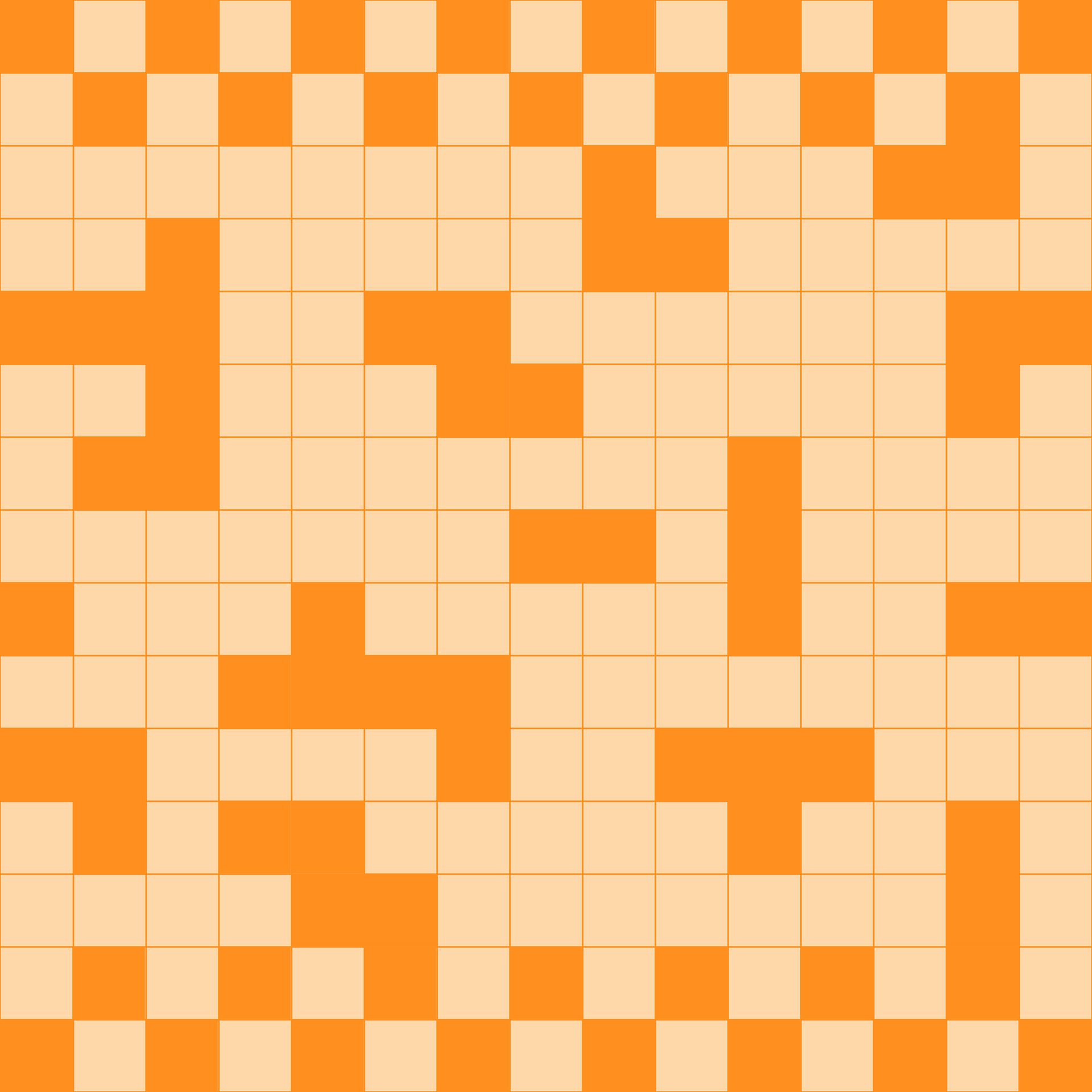 Seamless pixelated pattern. Abstract pixel orange geometric squares and lines background. Free Vector