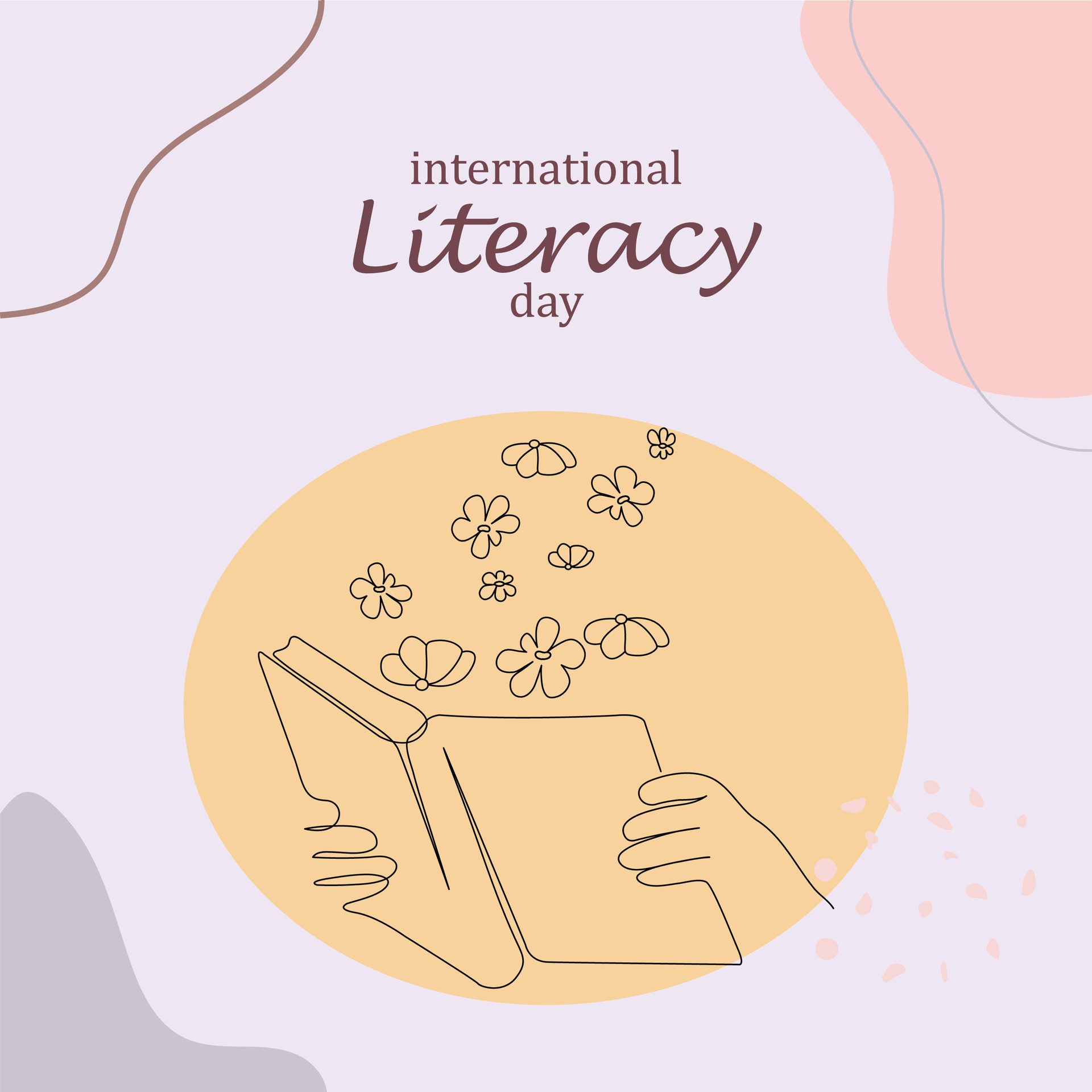 free vector international Literacy day banner , poster design Free Vector