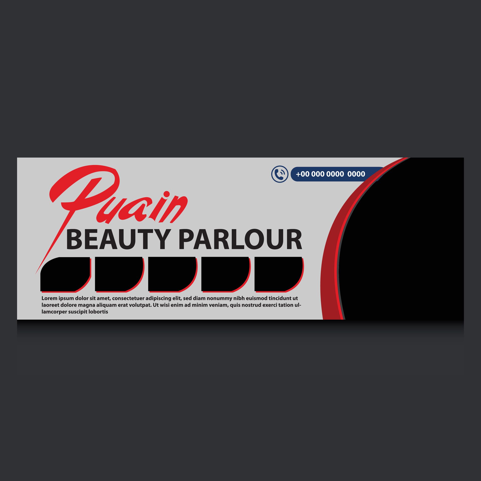 BEAUTY PARLOUR Banner Design Free Vector