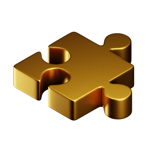 Puzzle, iso, premium 3D illustration