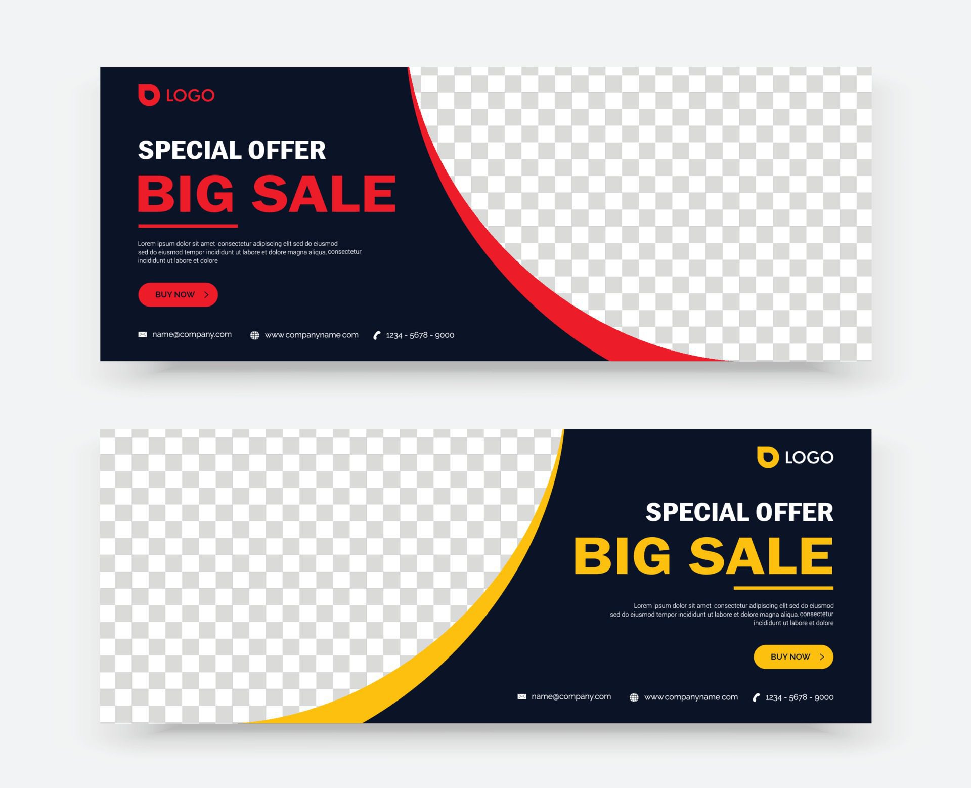 business marketing banner design template Free Vector