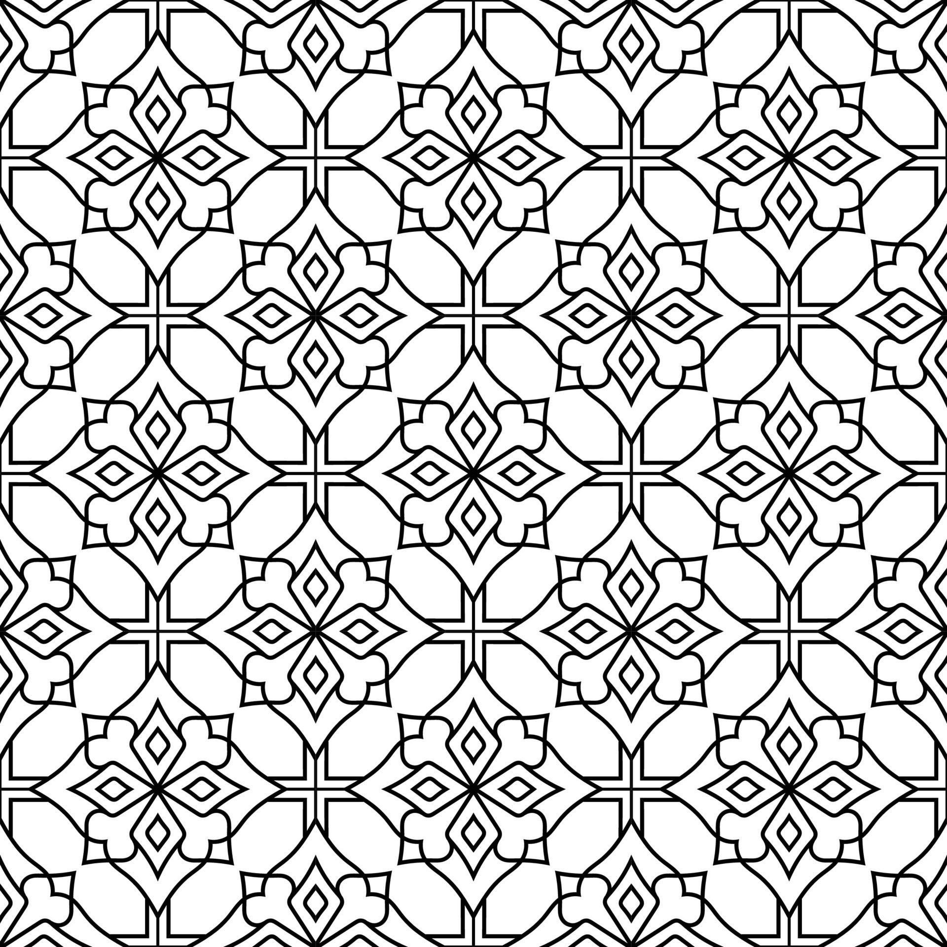 luxury black seamless geometric pattern Free Vector